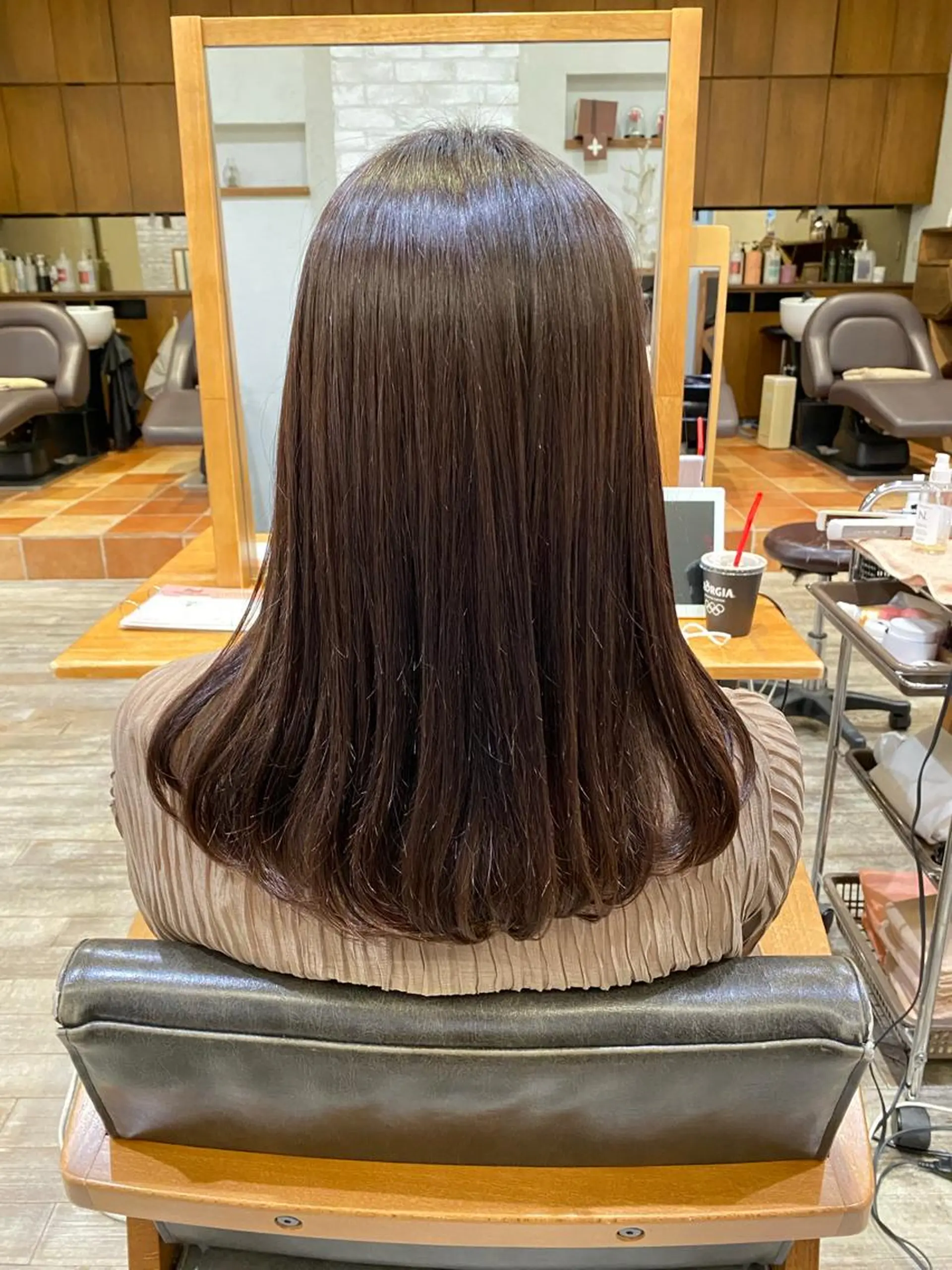 ロング 縮毛矯正 栗原 瑞稀のヘアスタイル