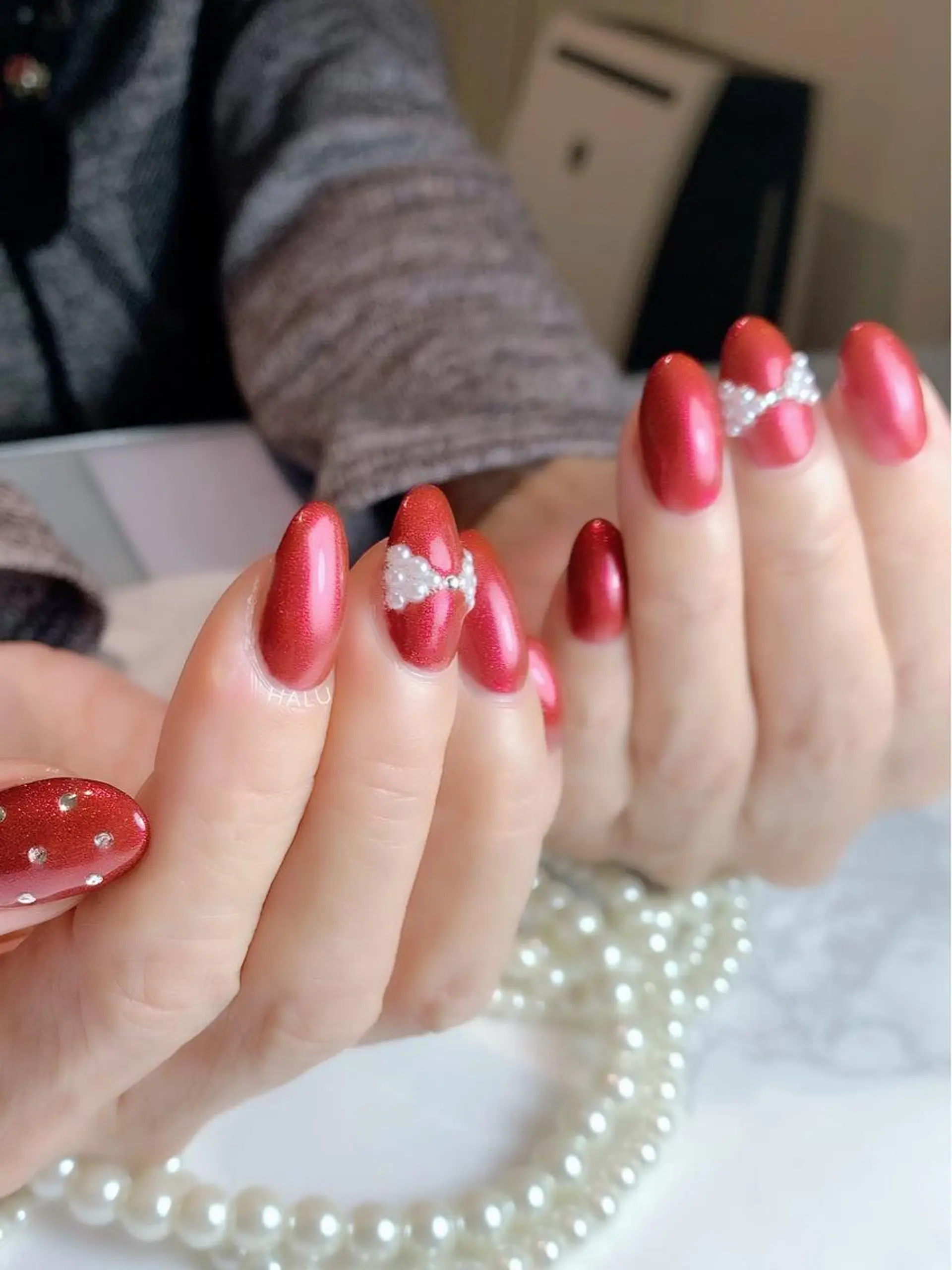 ネイル リボン HALU ハルのネイルデザイン