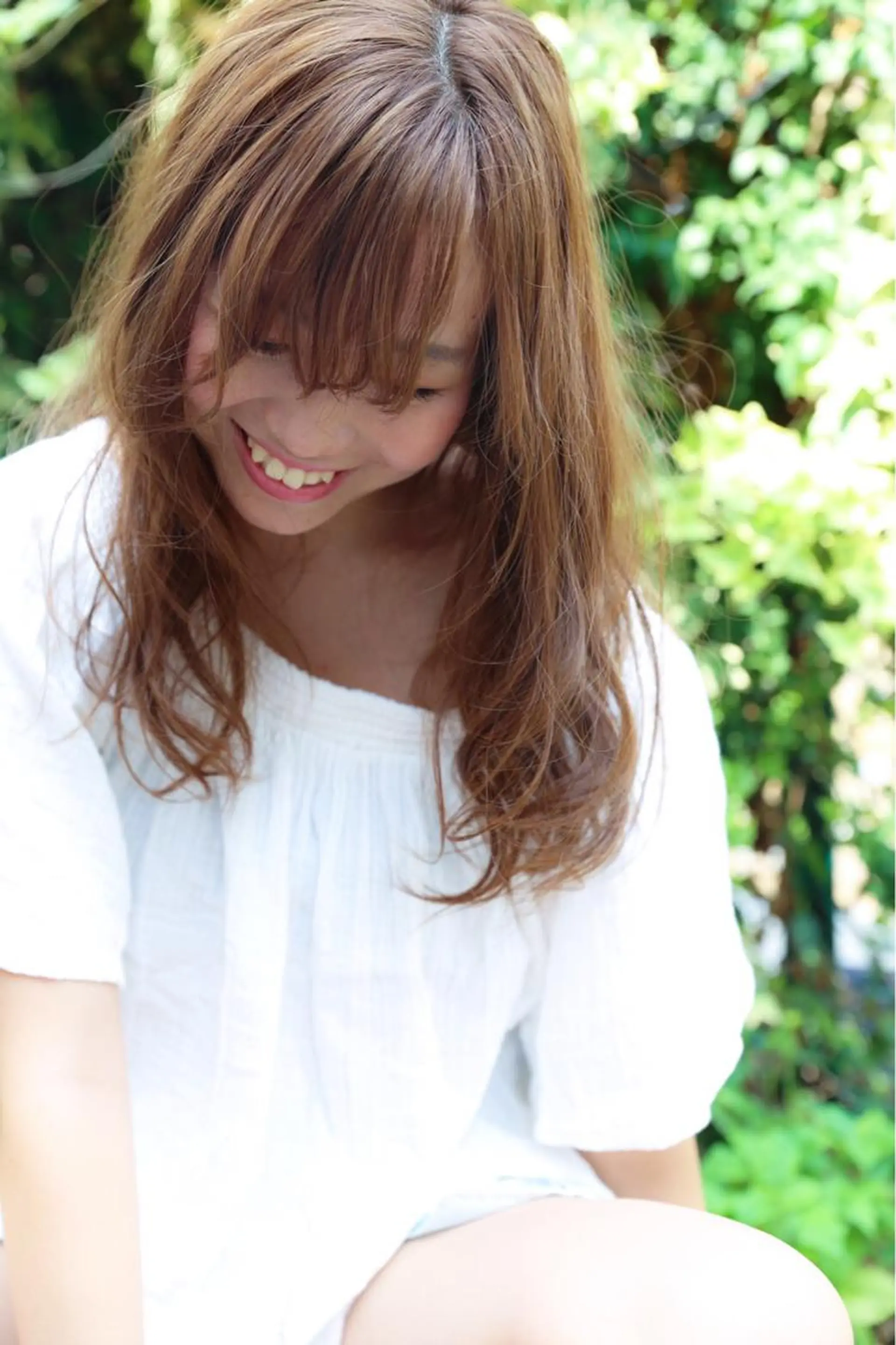 セミロング カラー パーマ ハイトーンカラー パルタージュ大宮East所属・✨森下 直弥✨ 店長🤩のヘアスタイル