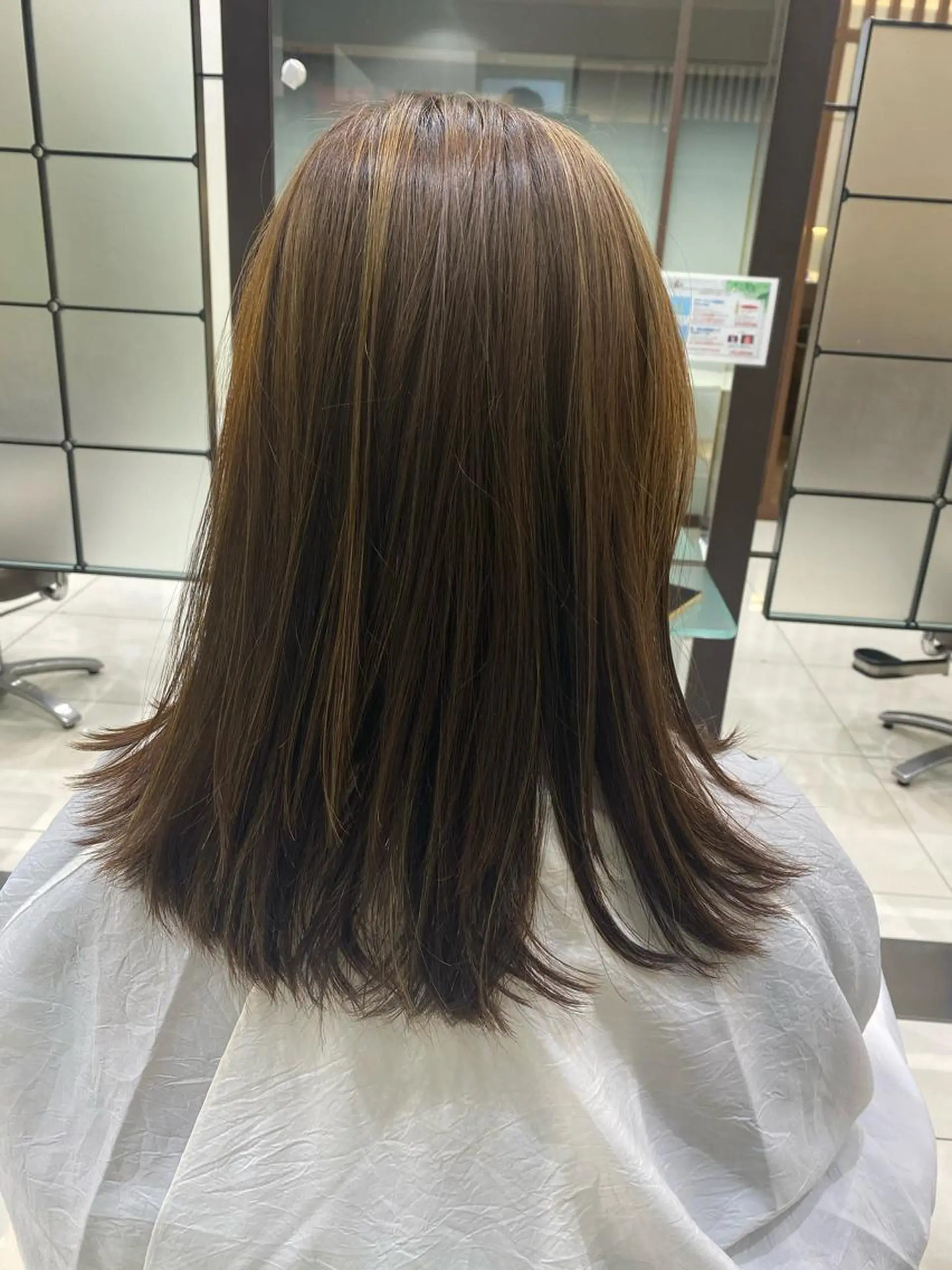 セミロング カラー ハイライトカラー ハイライト Reverieアリオ /矢部世成のヘアスタイル