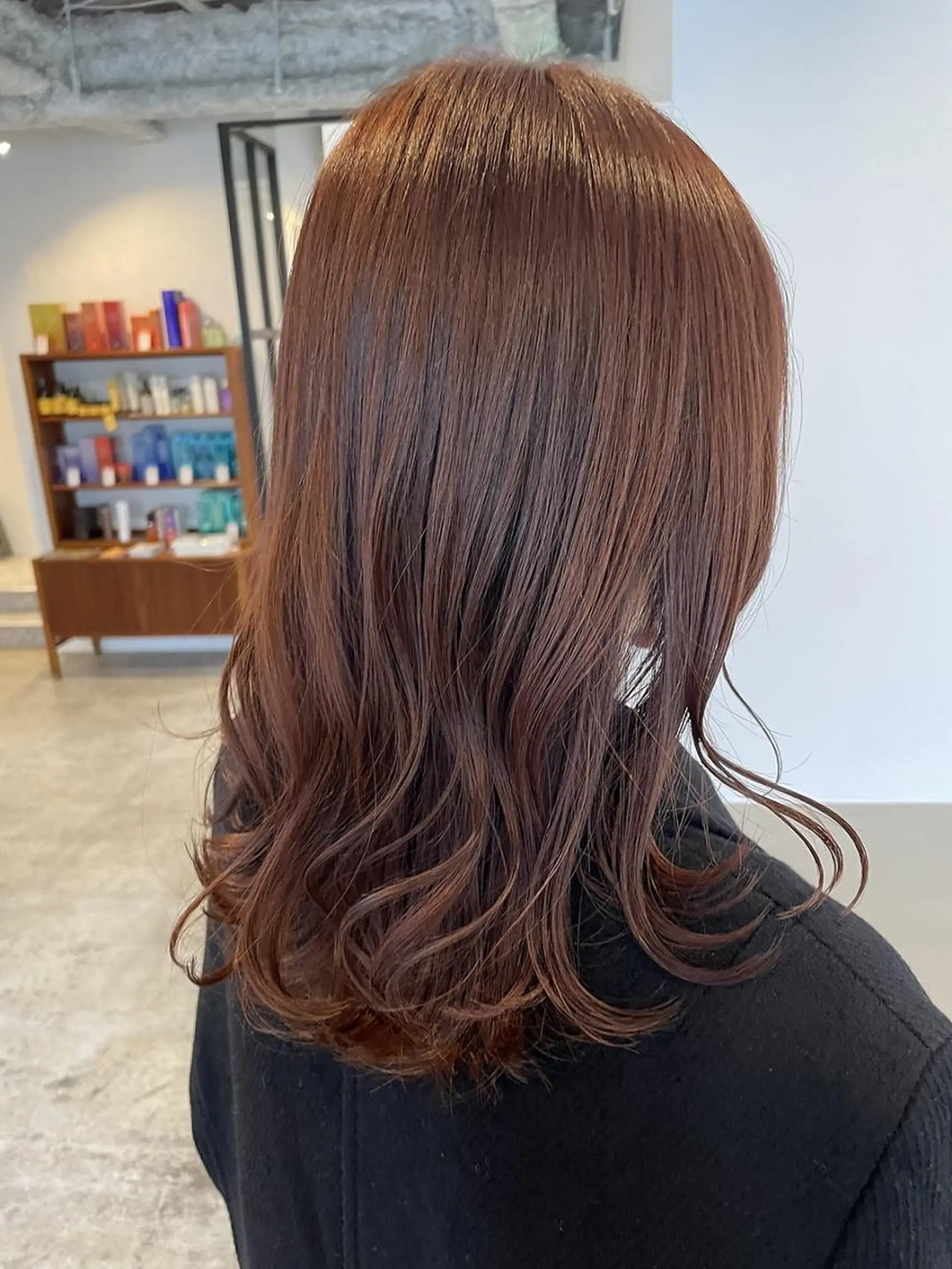 ミディアム カラー ミディアムパーマ バレイヤージュ ダブルカラー グラデーションカラー ハイライトカラー CEINE＋ officialのヘアスタイル