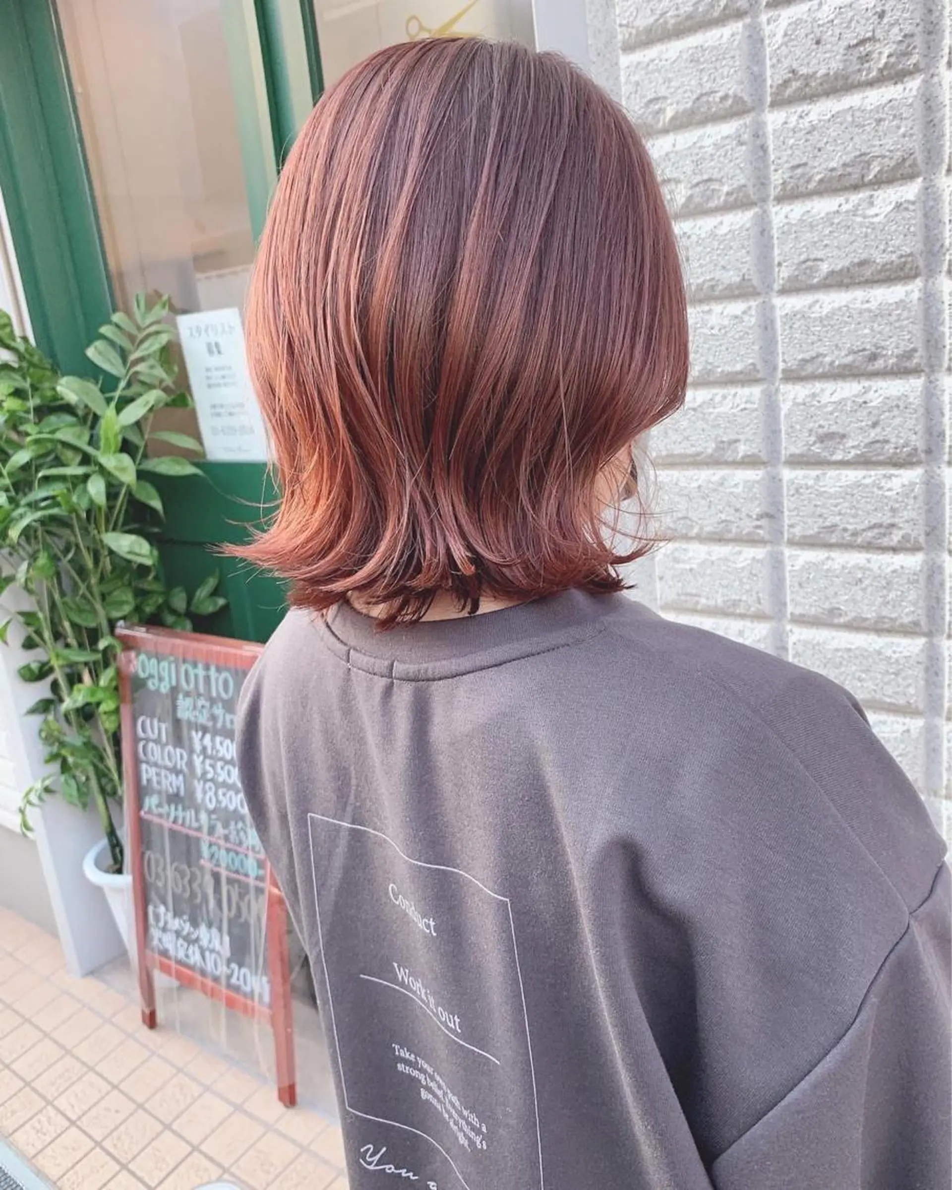 ミディアム ボブ くびれヘア カット ヘアカラー トリートメント 🦋ショートカット 🦋Yu-Kiのヘアスタイル