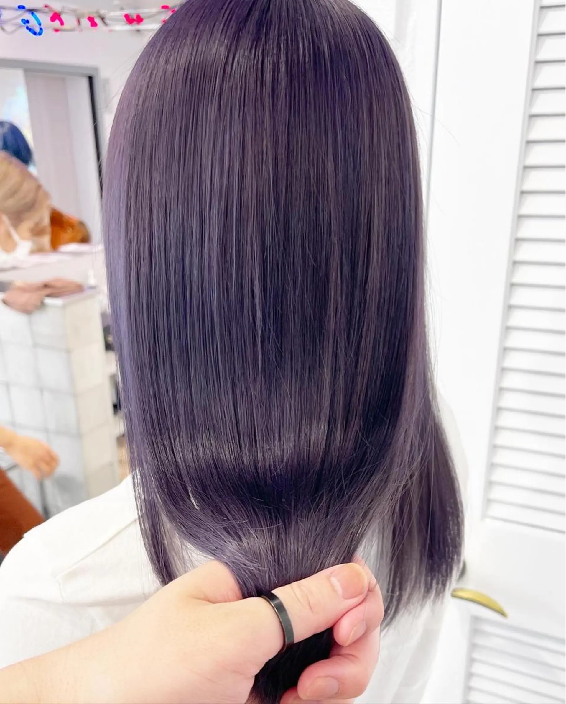 ミディアム カラー ラベンダーカラー トリートメント ヘアカラー トリートメント 🌈game🌈 下北沢店のヘアスタイル