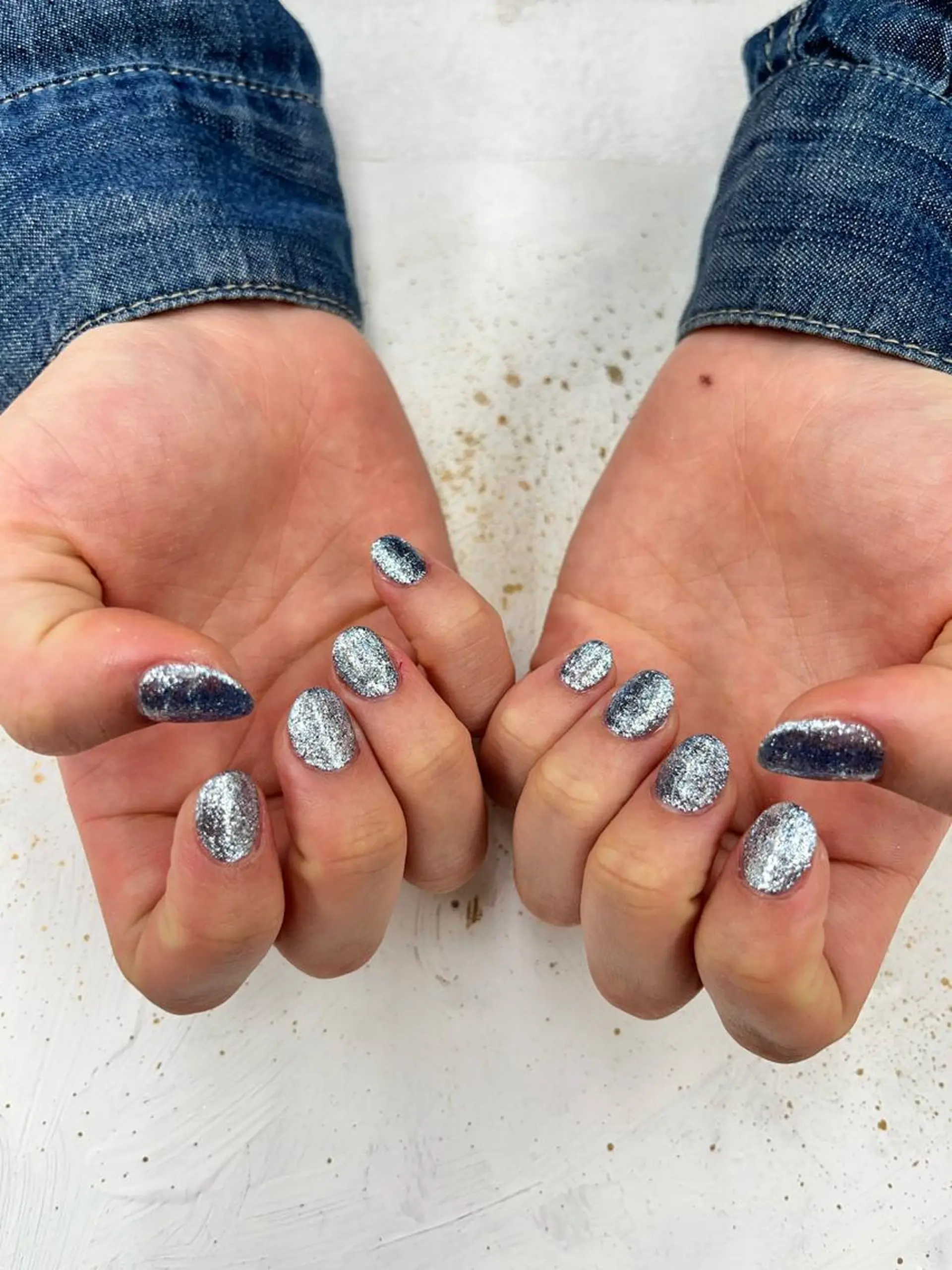 ネイル ジェルネイル ラメ(グリッター) ワンカラーネイル éclat-nail salon-所属・松本 ゆみかのネイルデザイン