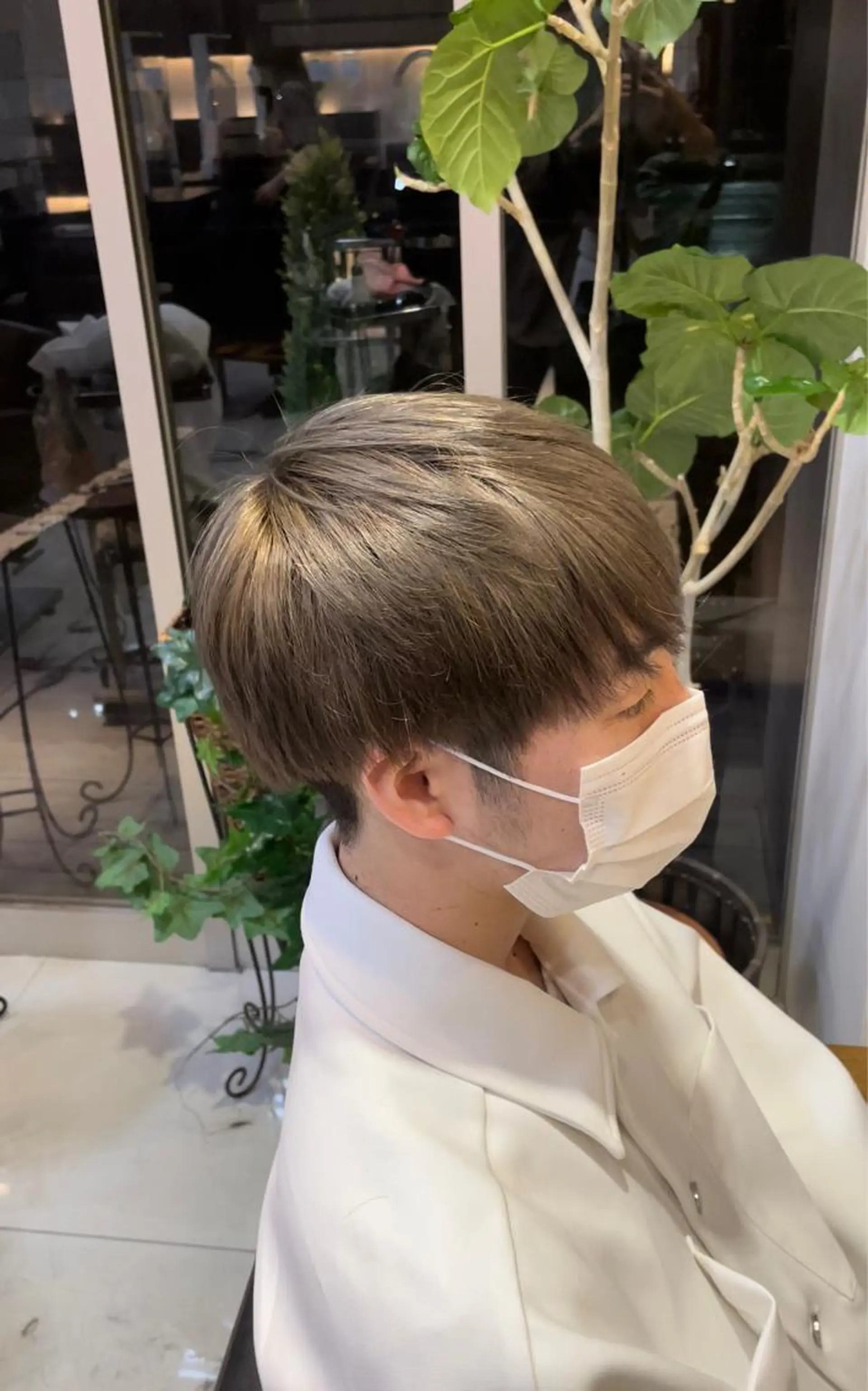 ショート カラー メンズ 静岡/草薙パーマ メンズバレイヤージュのヘアスタイル