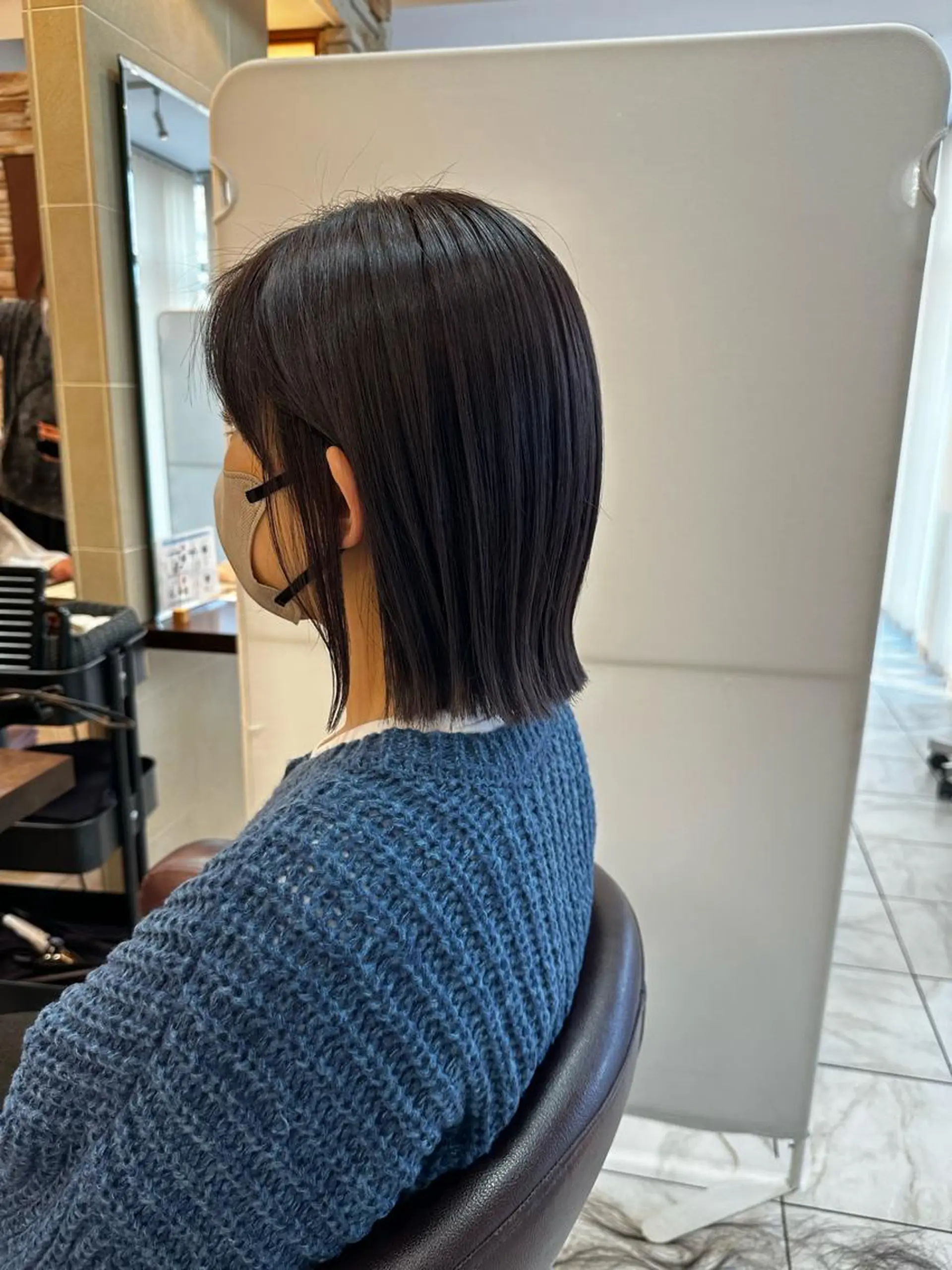 ミディアム ハイライト 髪質改善 韓国風ヘア 小顔カット ⭐️透け感カラー /齊藤容史⭐️のヘアスタイル