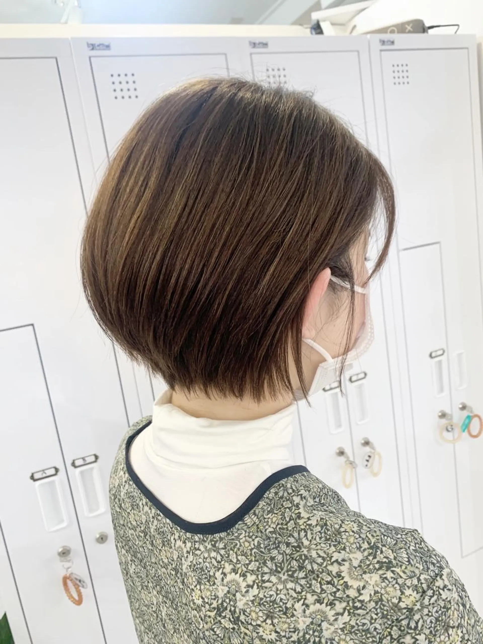 ショート 丸みショート ショートヘア カット ヘアカラー トリートメント レイヤー×縮毛矯正 深見 拓のヘアスタイル