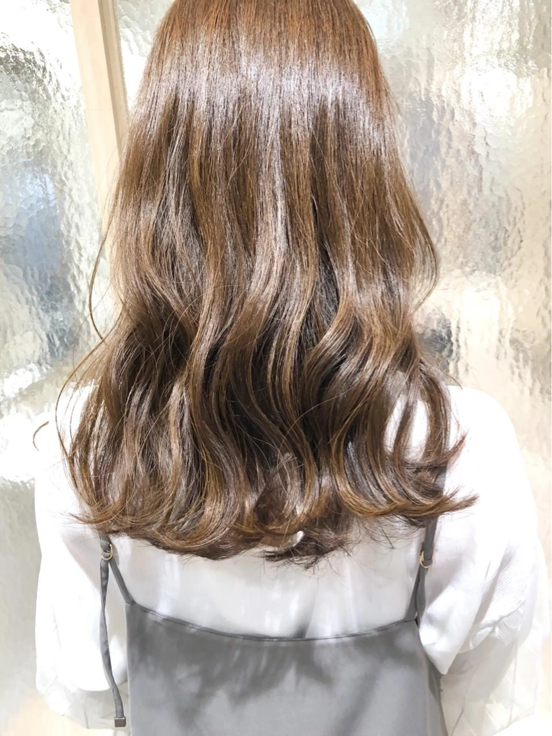 セミロング カラー パーマ 艶髪/韓国レイヤー イノウエヒロキのヘアスタイル