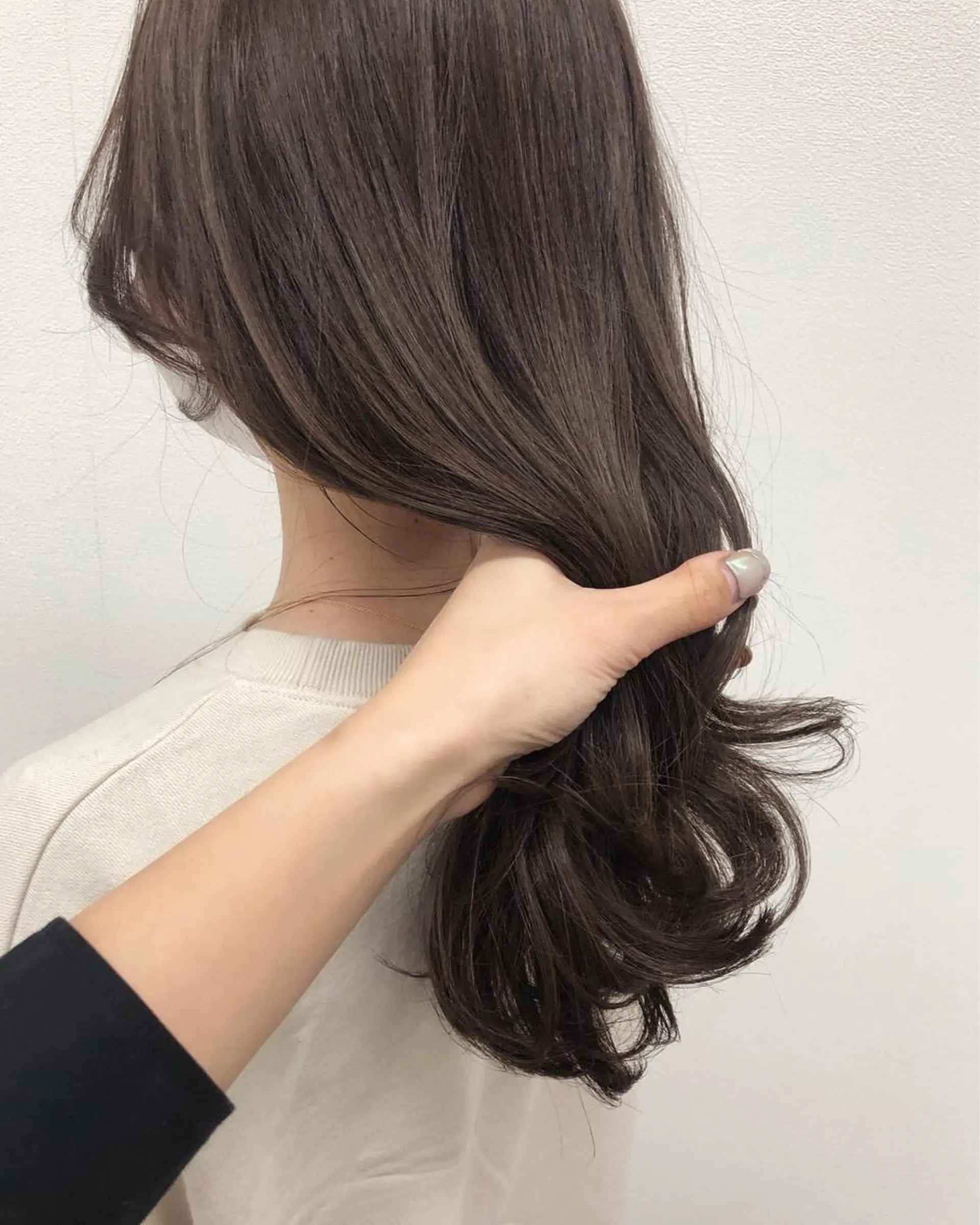 ロング カラー ヘアアレンジ ベージュカラー 髪質改善 ヨシンモリ 韓国風ヘア カット ヘアカラー トリートメント 酸性縮毛矯正🧴韓国 レイヤー/髪質改善のヘアスタイル