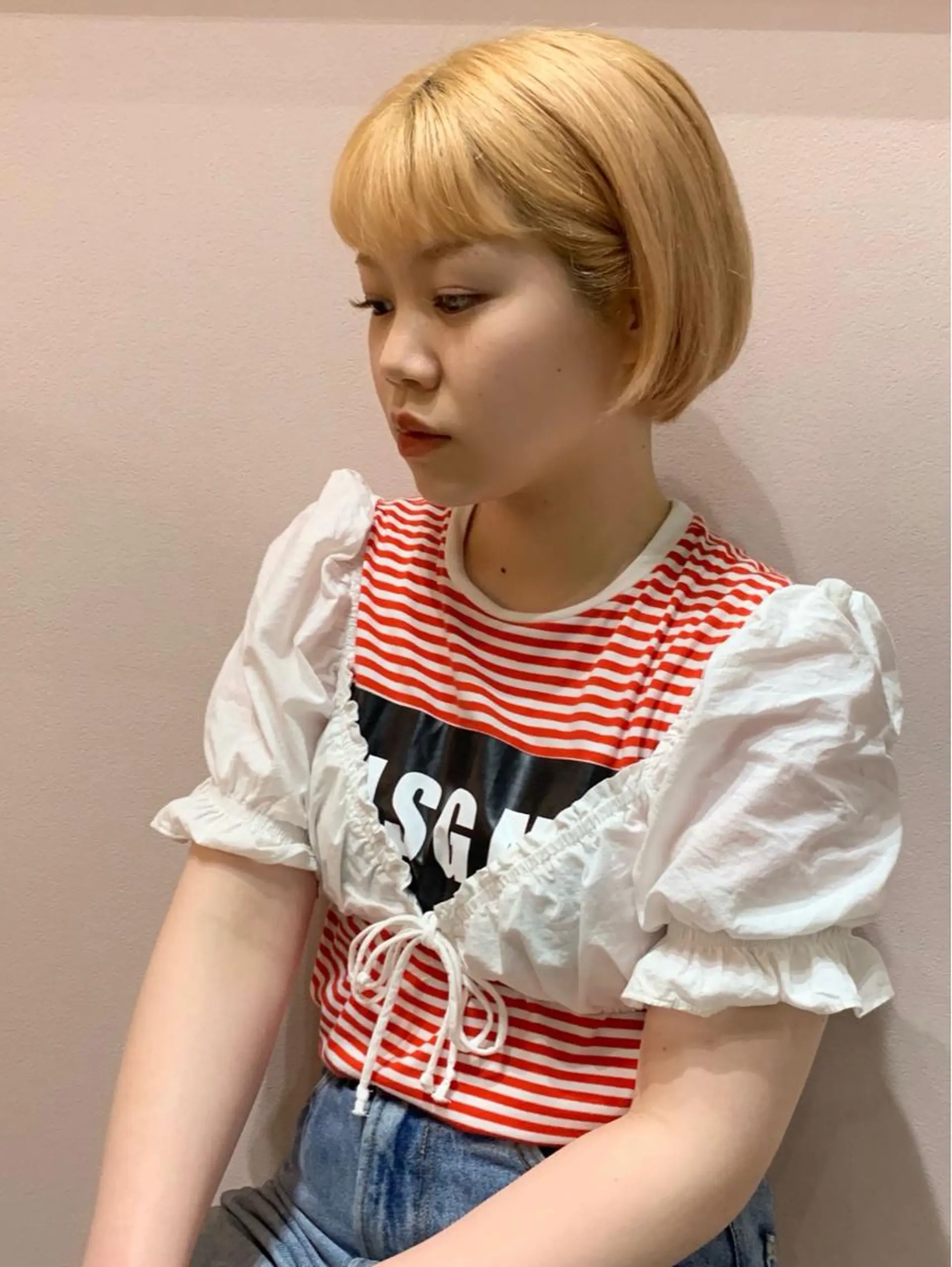 ショート カラー stylist店長 岡本真依のヘアスタイル