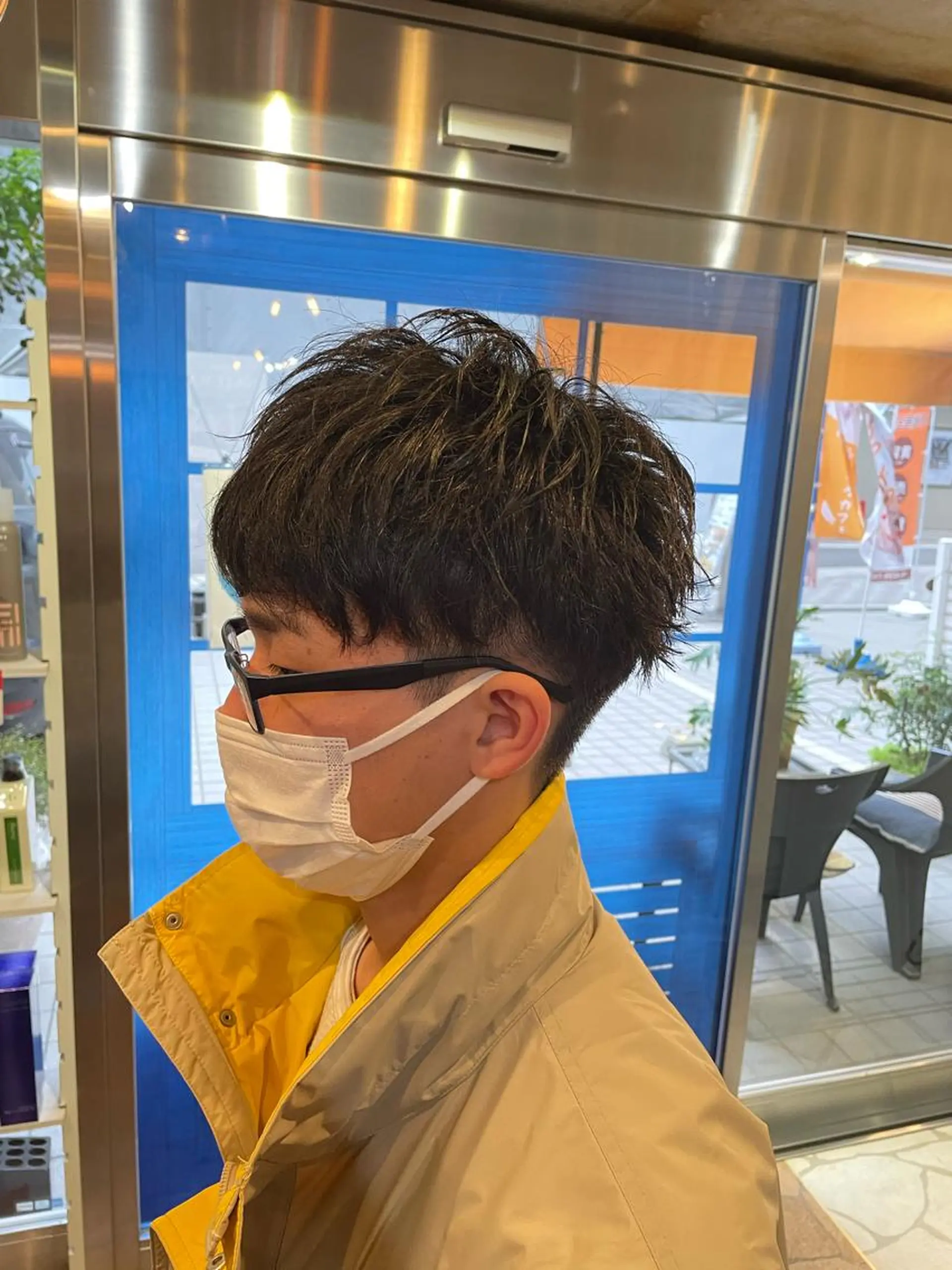 メンズ センターパート マッシュ メンズパーマ メンズツイストパーマ ツーブロック カット ヘアセット フリーランスシェアサロンルレイル所属・心斎橋/メンズ /ルレイル/地形真希のヘアスタイル