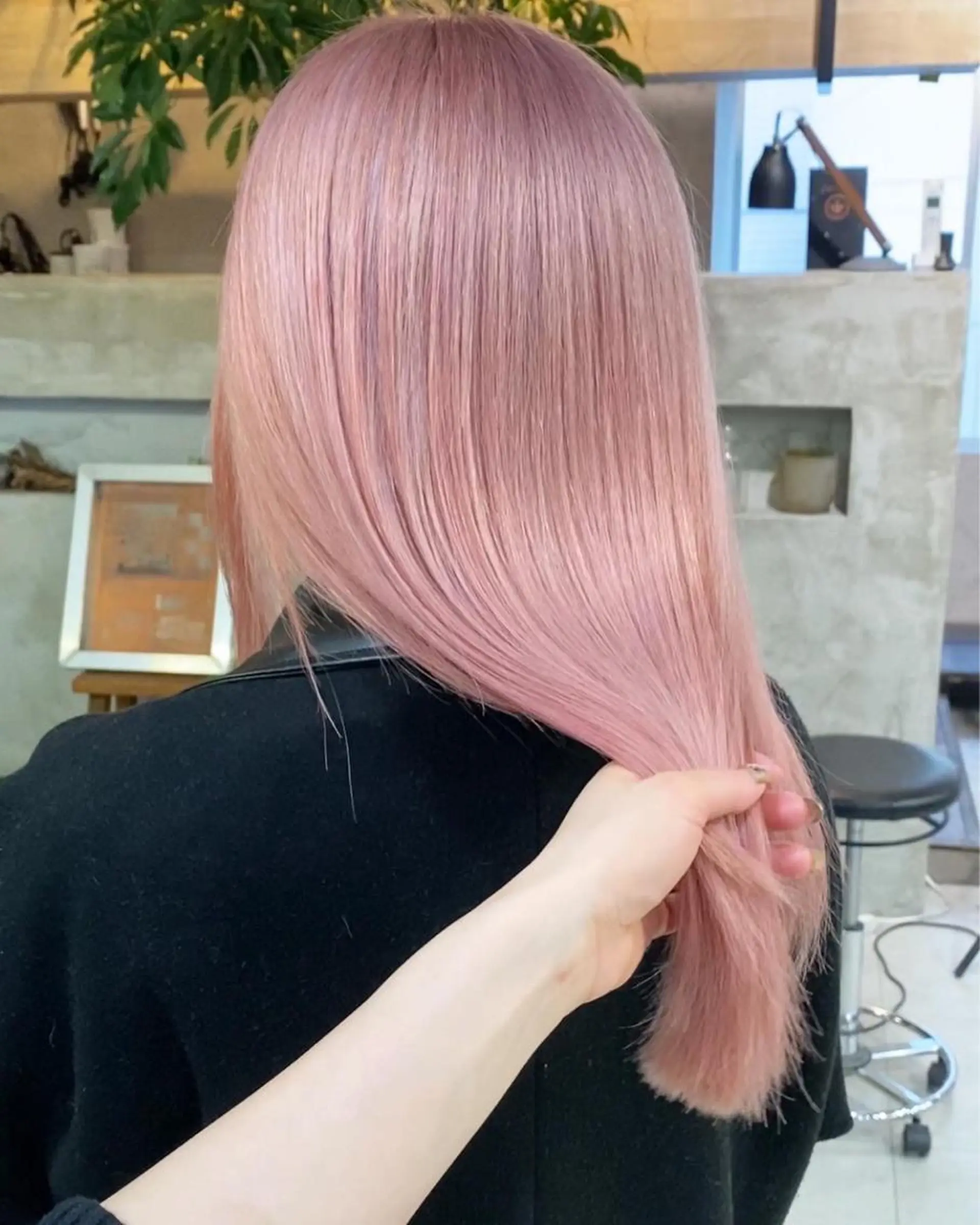 ロング カラー ピンクカラー ホワイトピンク 藤田 清志のヘアスタイル