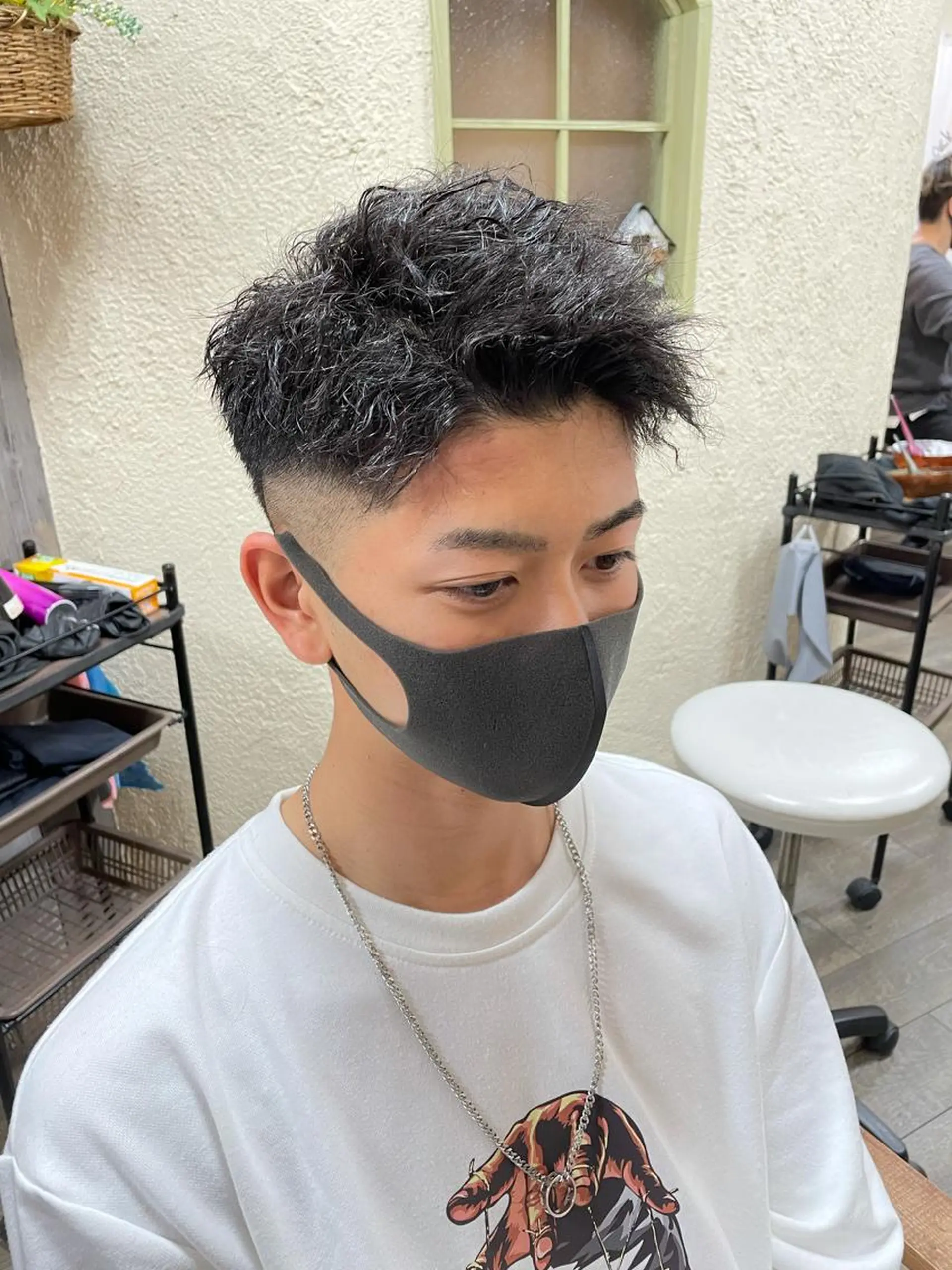 メンズ フェードカット メンズパーマ メンズツイストパーマ ツイストパーマ 【Gisel】 Asakiのヘアスタイル