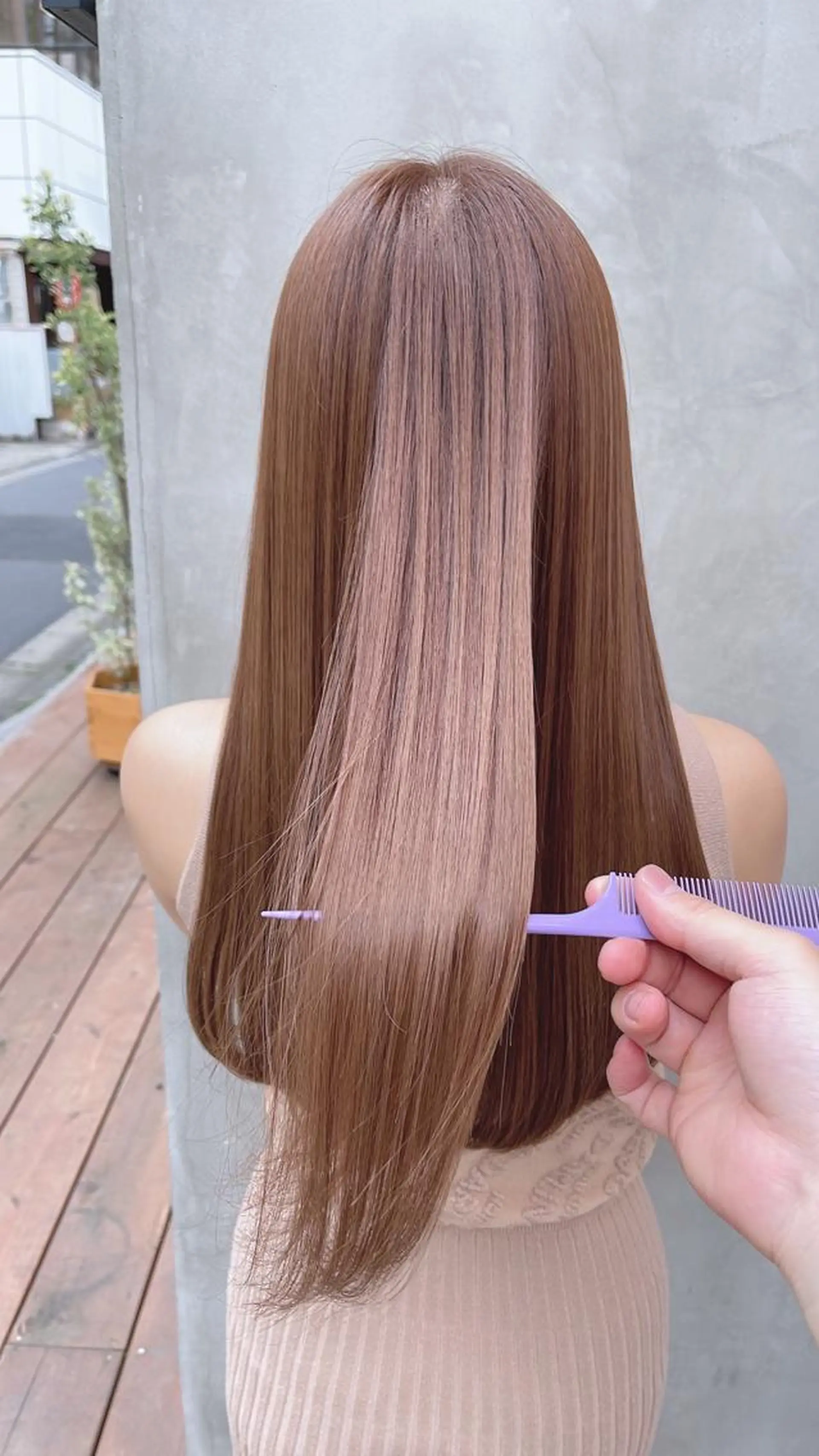 ロング 中顔面短縮 顔まわり新田大翔のヘアスタイル