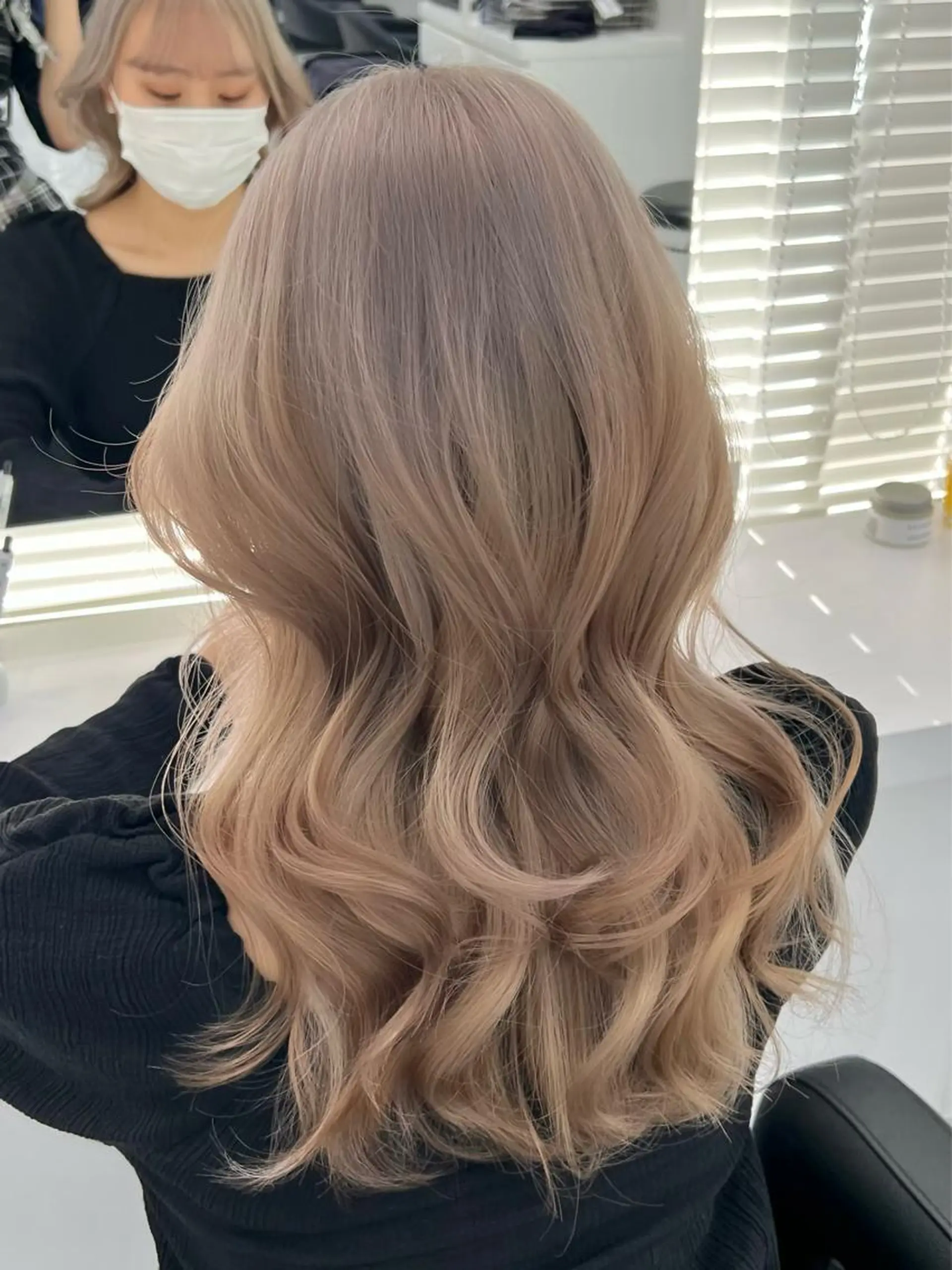 ロング ヘアカラー トリートメント ヘッドスパ ヘアセット まつパ/ケア ブリーチ/sEnAのヘアスタイル