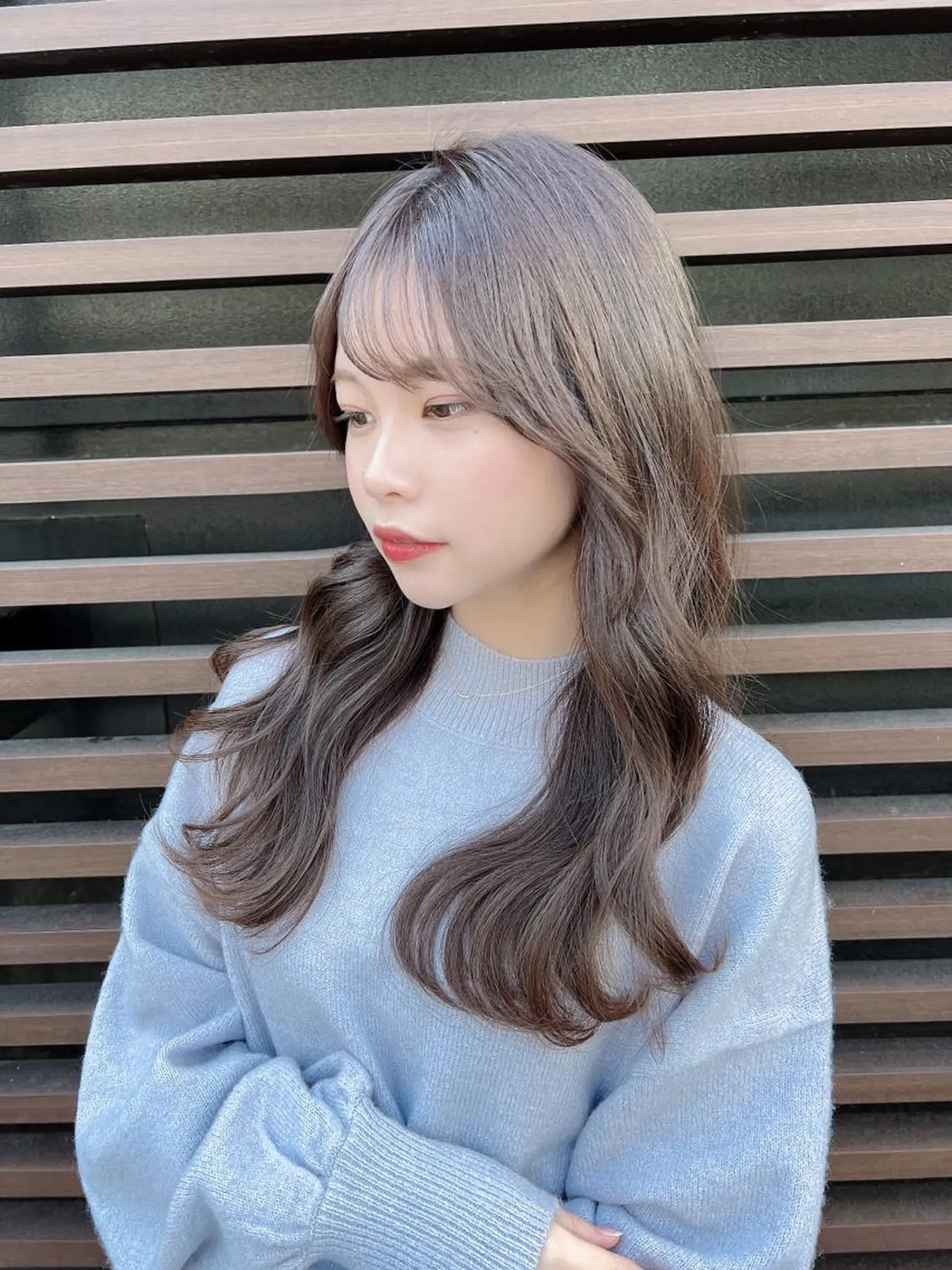 ロング カット ヘアカラー トリートメント 🩵縮毛矯正・ボブ 岩原朋也🩵のヘアスタイル