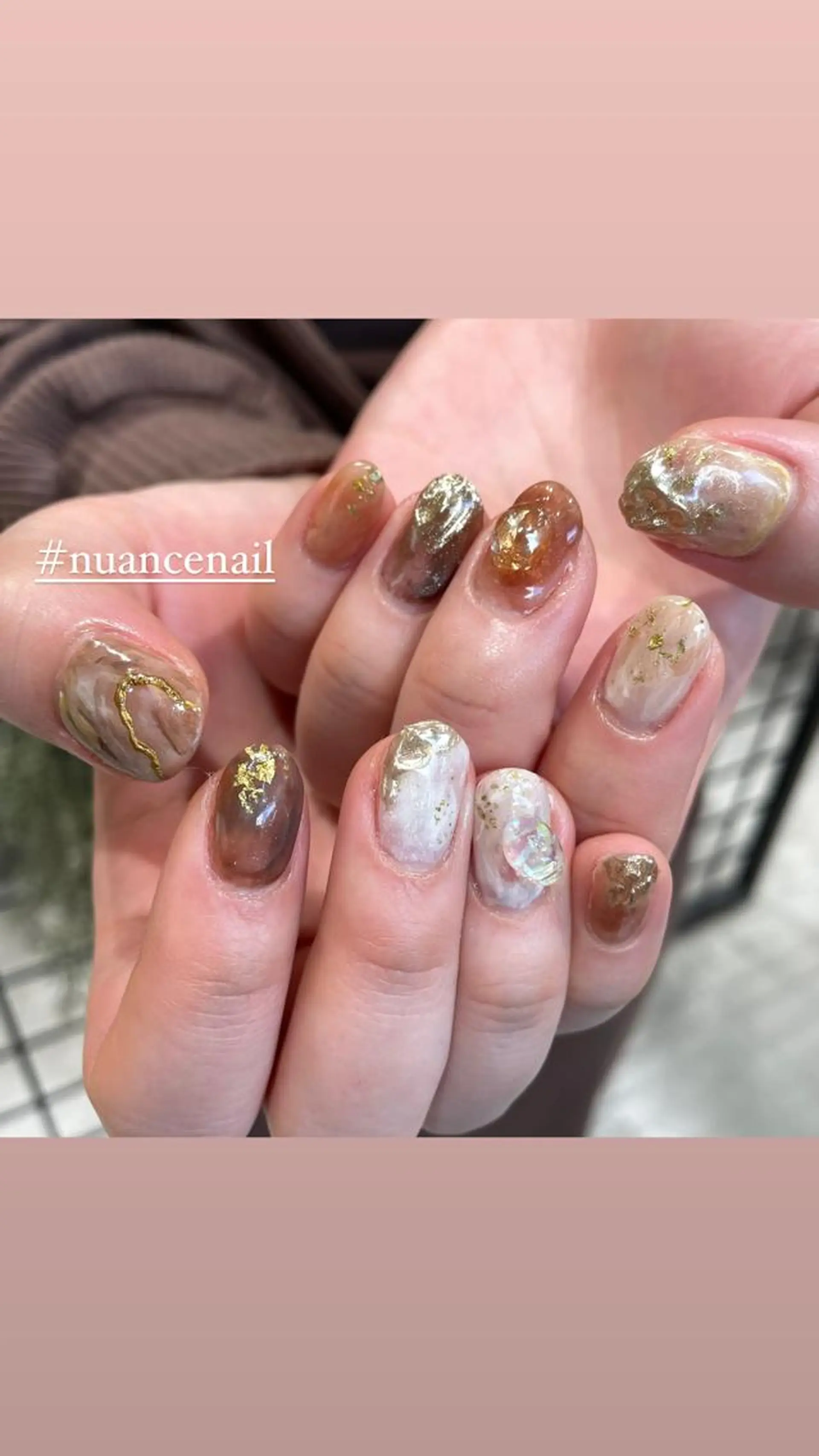 ネイル ニュアンスネイル ハンドネイル 淡色ネイル 🎀moeのネイルデザイン