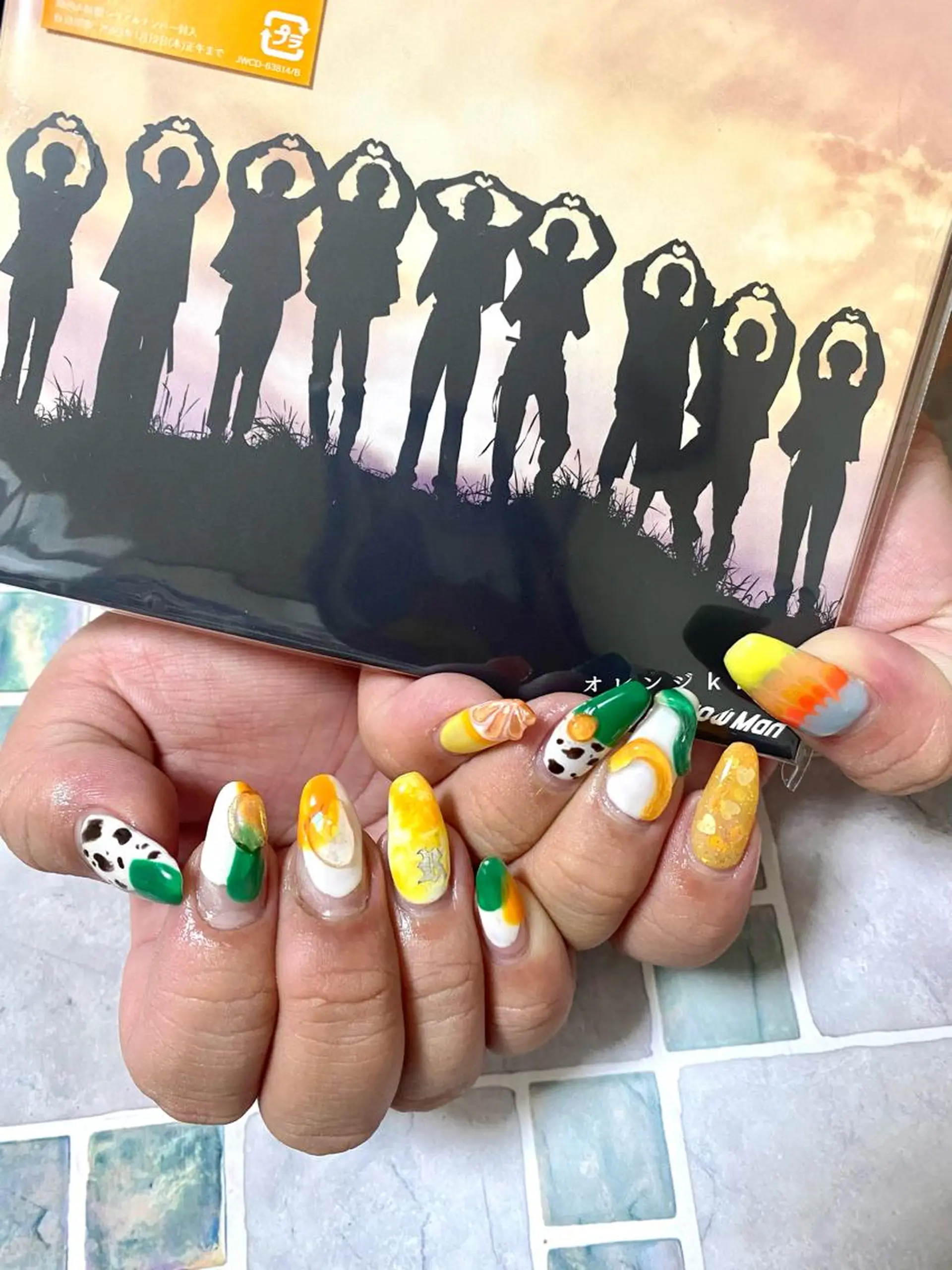 ネイル オレンジ ハンドネイル ★Rinail... .のネイルデザイン