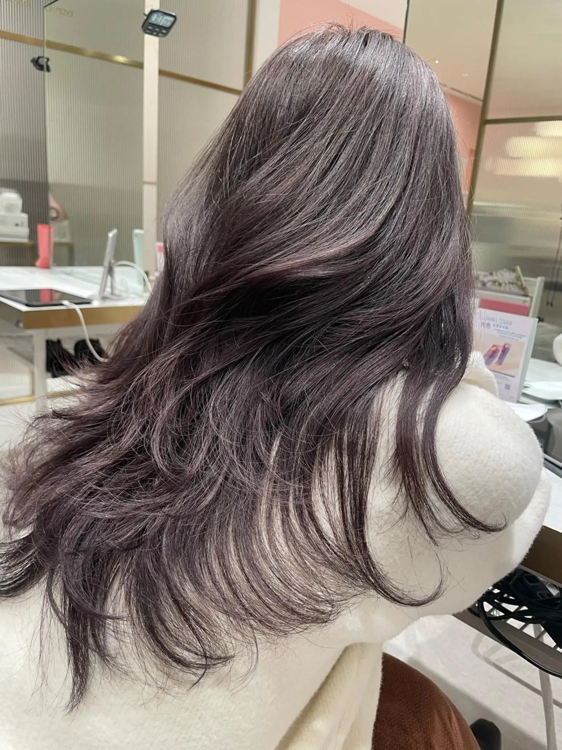 セミロング カラー ヘアアレンジ レイヤーカット/透明 感カラー🐬永井瑠栞のヘアスタイル