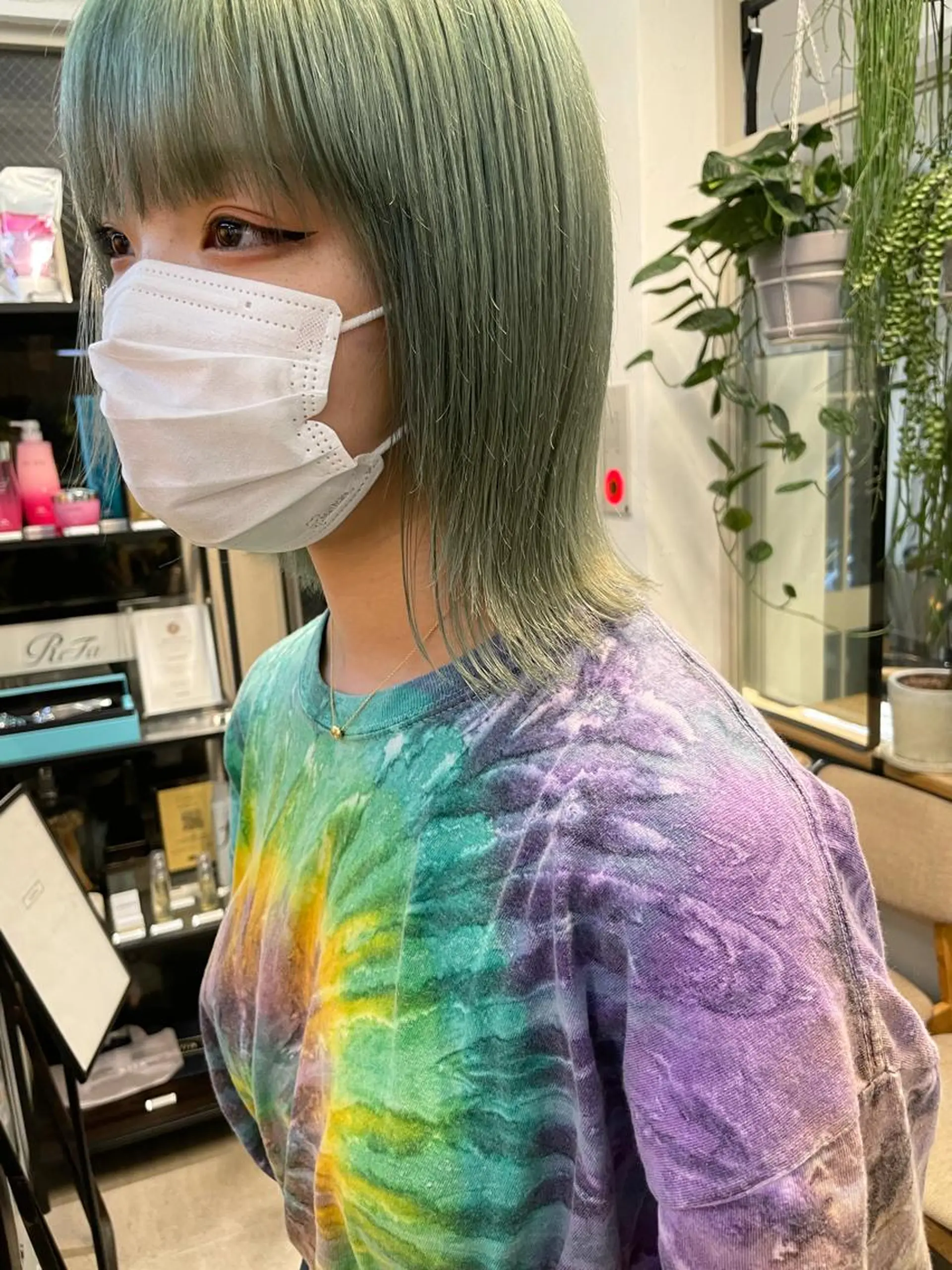 ミディアム 小顔レイヤー×コンパ クトボブ/林隆平のヘアスタイル