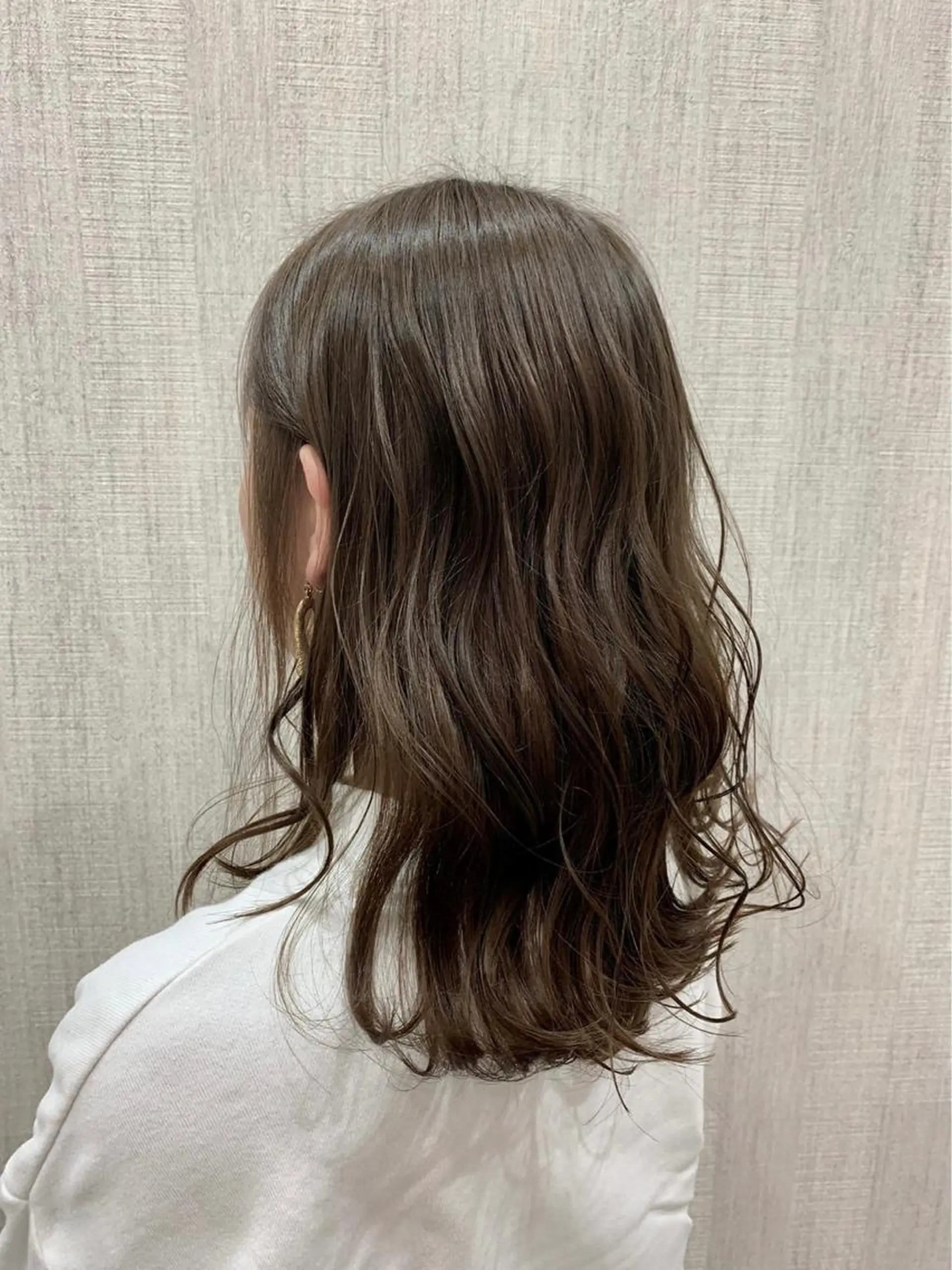 セミロング カット ヘアカラー トリートメント 店長✨レイヤー✖️ 髪質改善✖️韓国ヘアのヘアスタイル