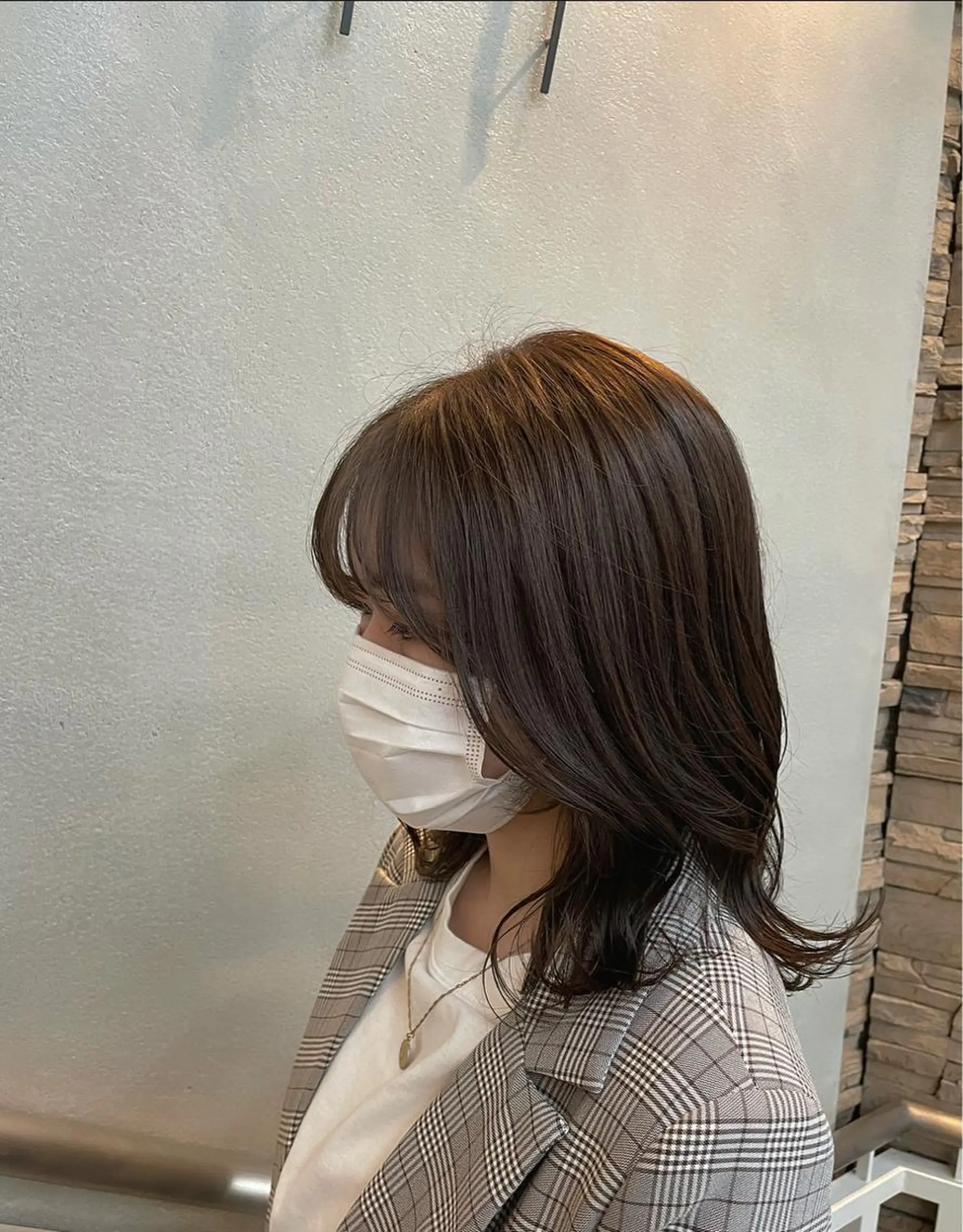 ミディアム カラー ベージュカラー ブリーチ ブリーチなしカラー 沖縄/ヘアアレンジ /ナカノのヘアスタイル