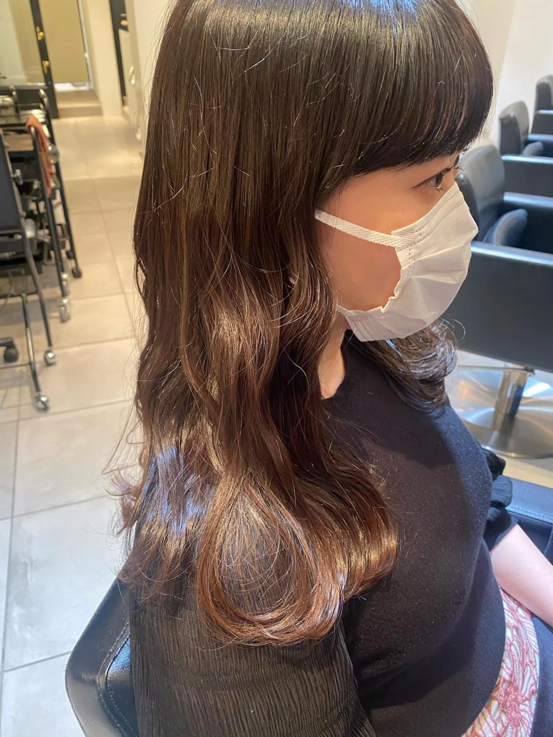 セミロング カラー トリートメント トリートメント riria/ボブ /透明感カラー🎀のヘアスタイル