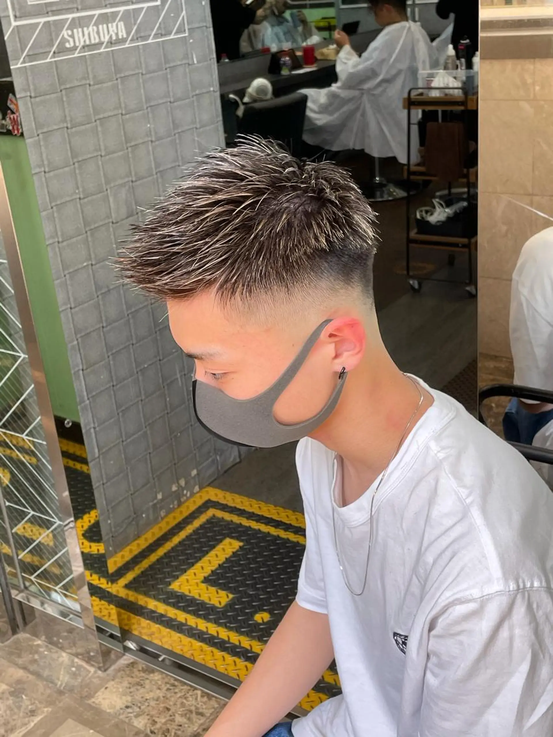 カラー メンズ メンズメッシュ メッシュ 渋谷/フェード/ 國分 翔のヘアスタイル