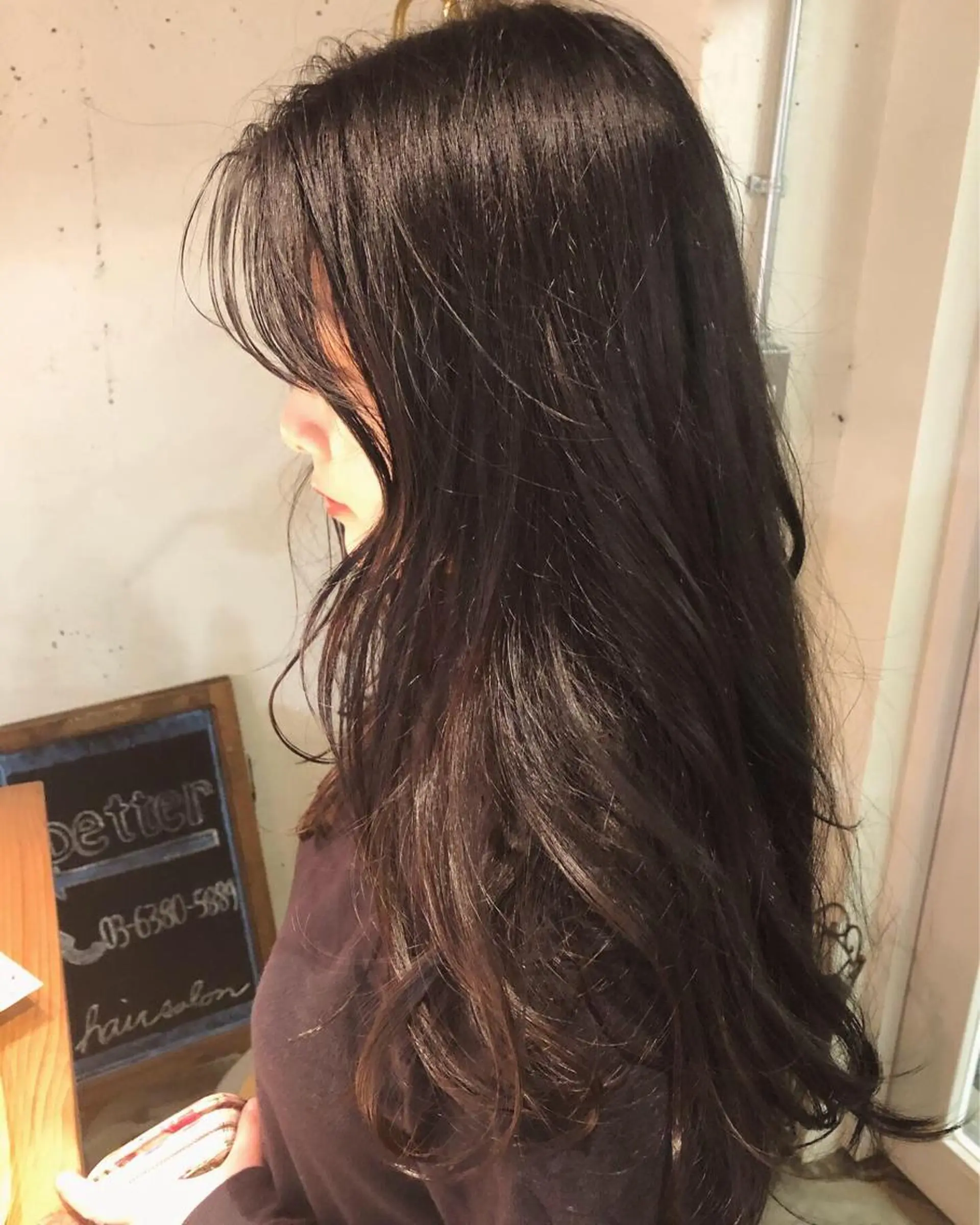 ロング カラー パーマ美容師 hanaのヘアスタイル