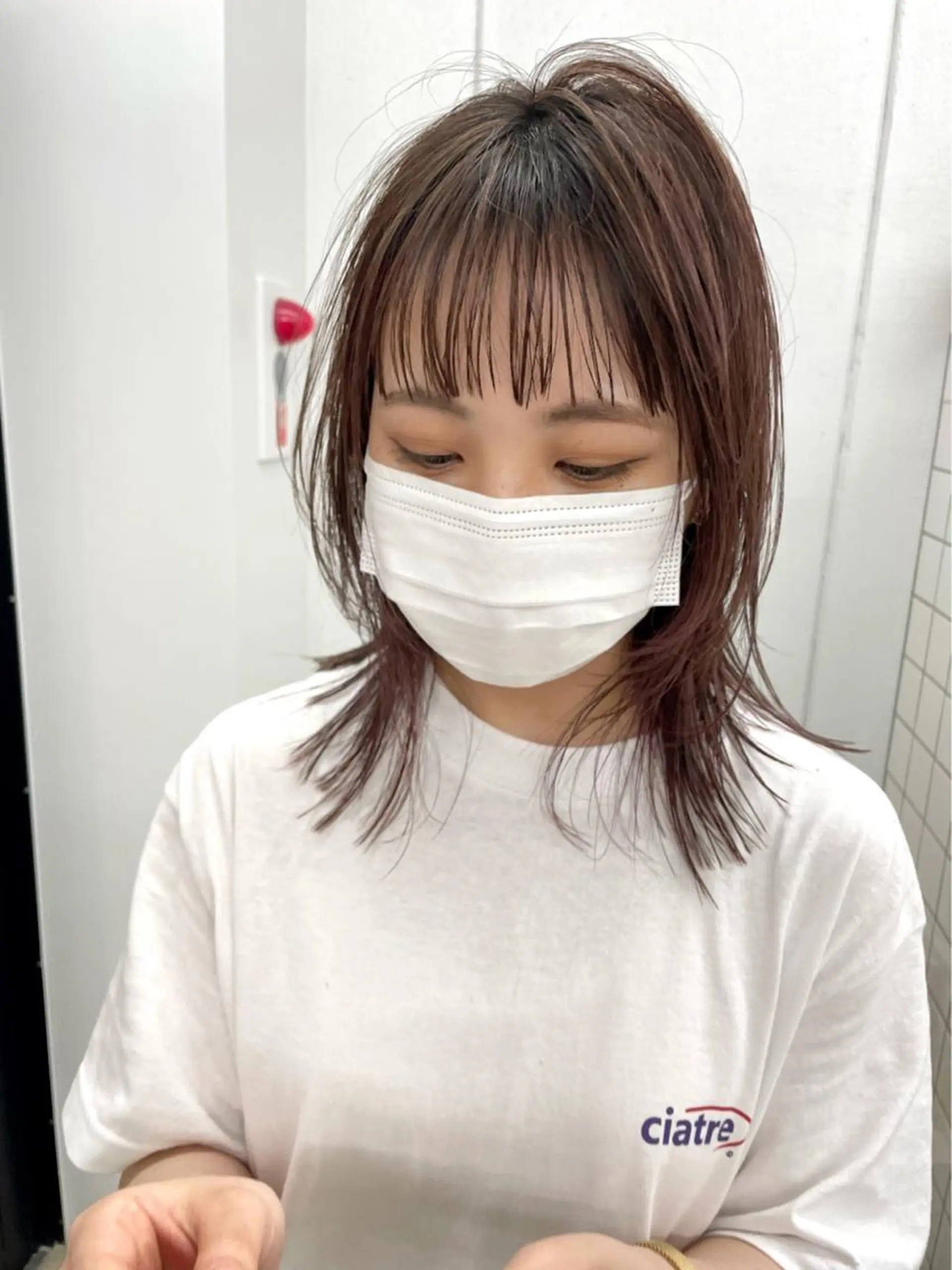 ミディアム カラー カット ヘアカラー 関 京磨のヘアスタイル