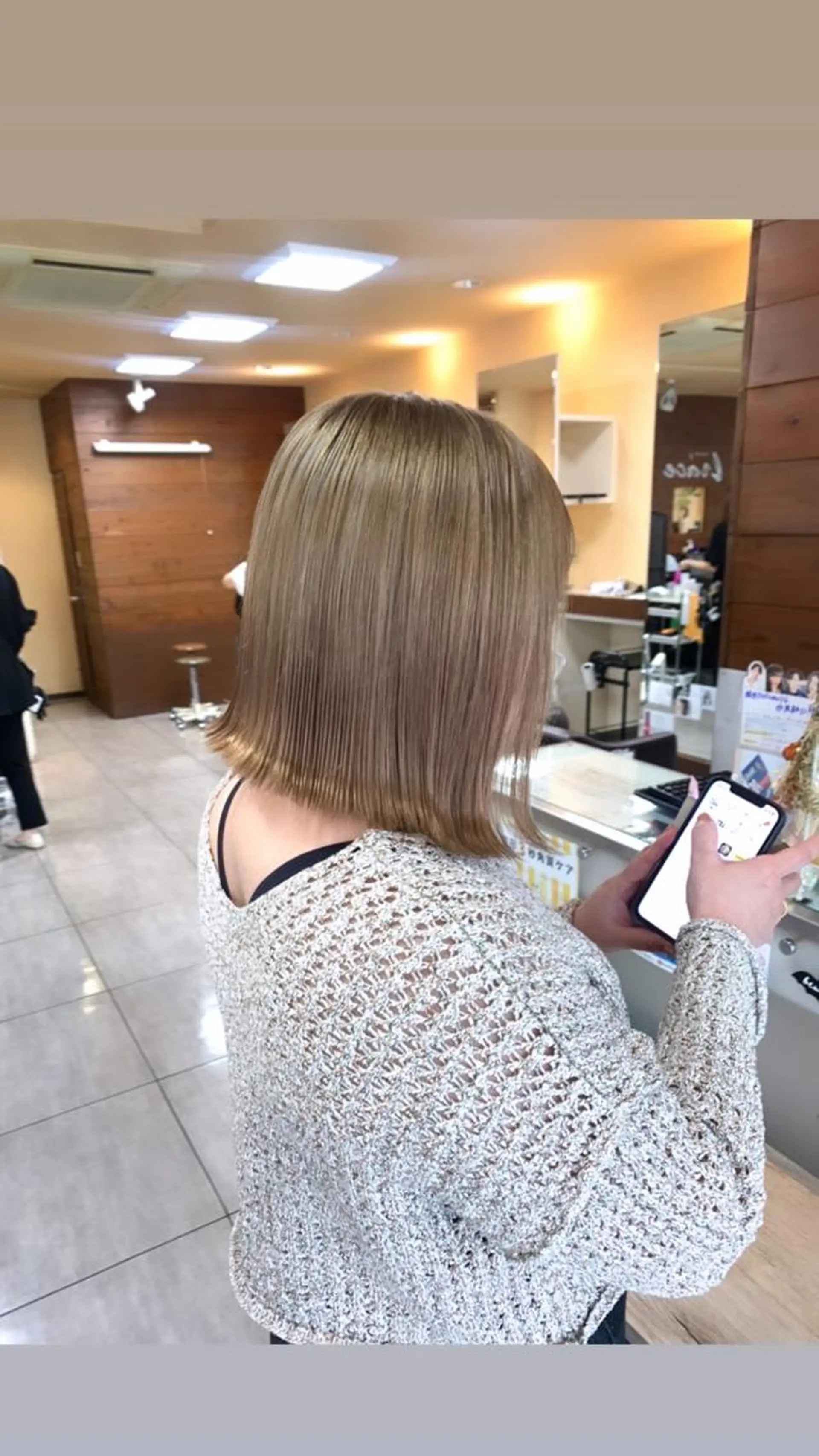 ミディアム 縮毛矯正 カット ヘアカラー 🫧艶髪カラー🫧 森本くるみのヘアスタイル