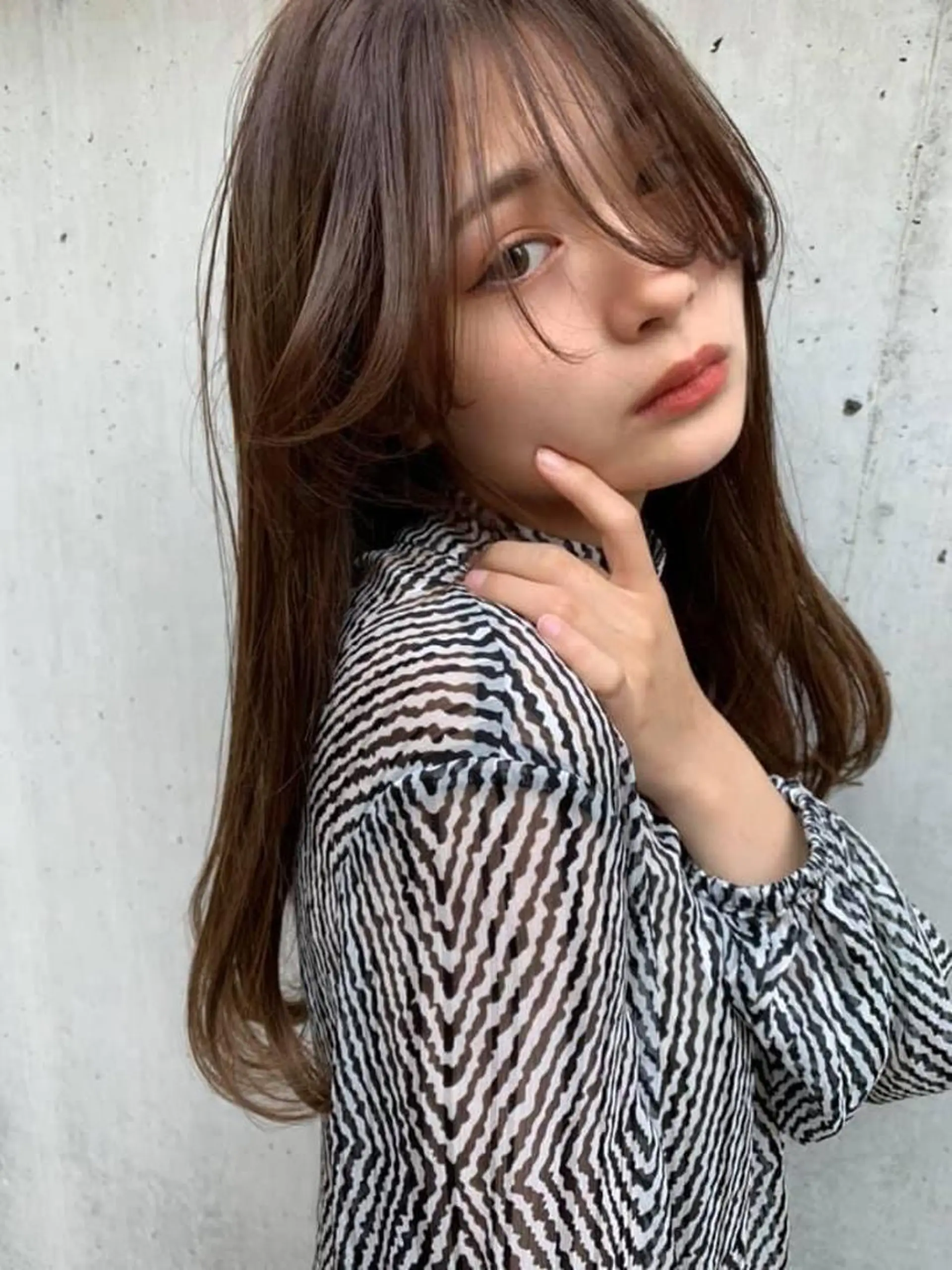 ロング カット 縮毛矯正 FERIA fam 小林勇太のヘアスタイル