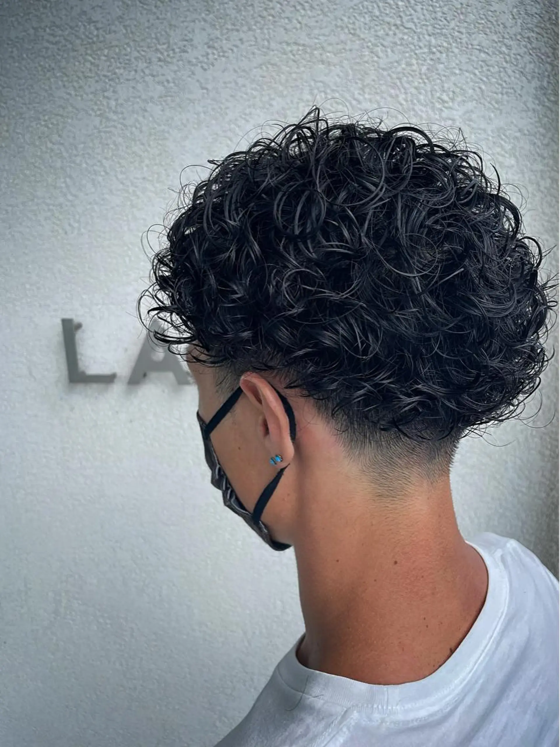 ショート パーマ メンズ メンズパーマ プードルパーマ プードルパーマ LAP.s 中嶋　諒のヘアスタイル