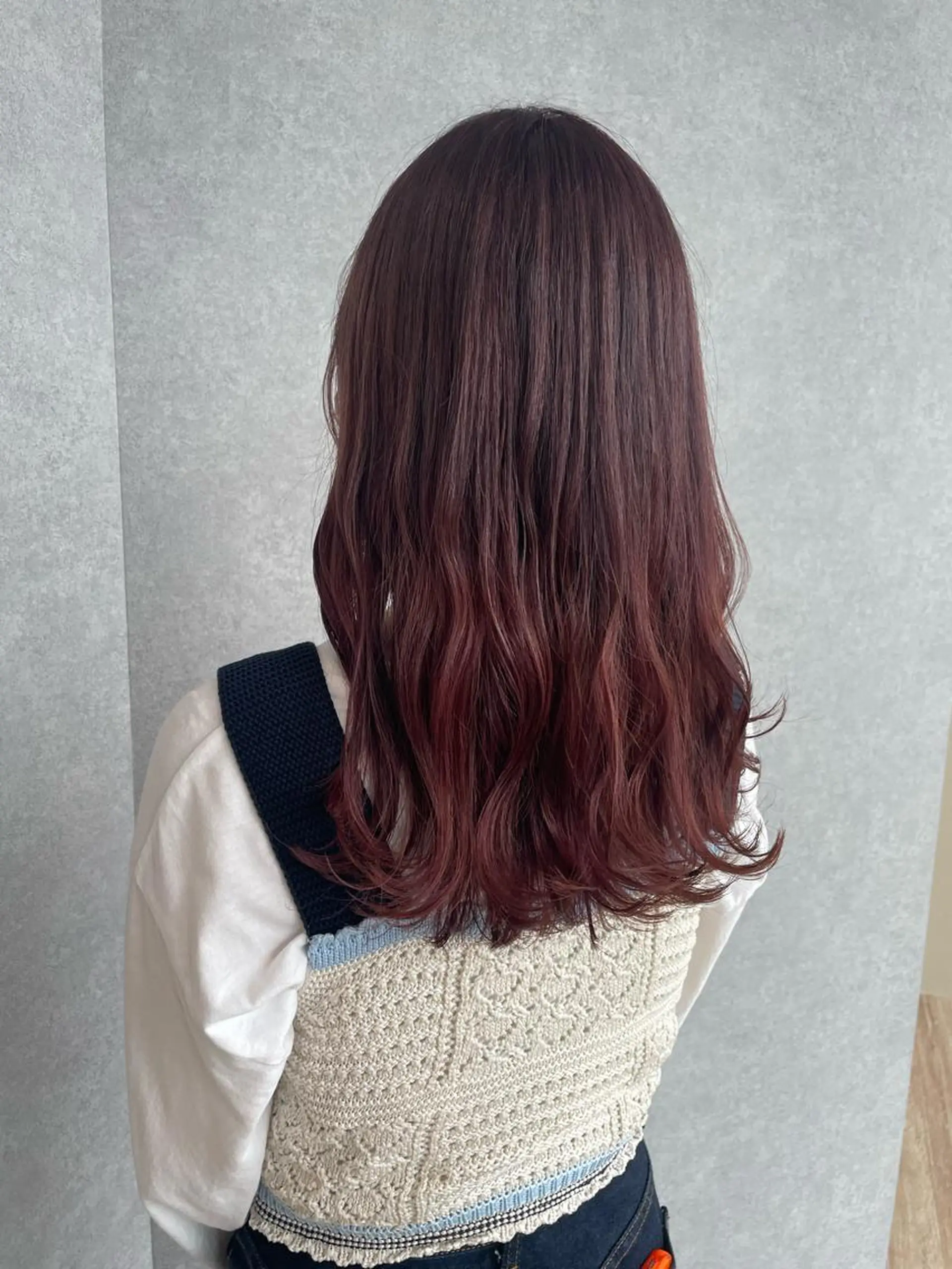 ロング カラー ベージュカラー ピンクカラー ピンクベージュ miu. ボブ/透け感カラーのヘアスタイル