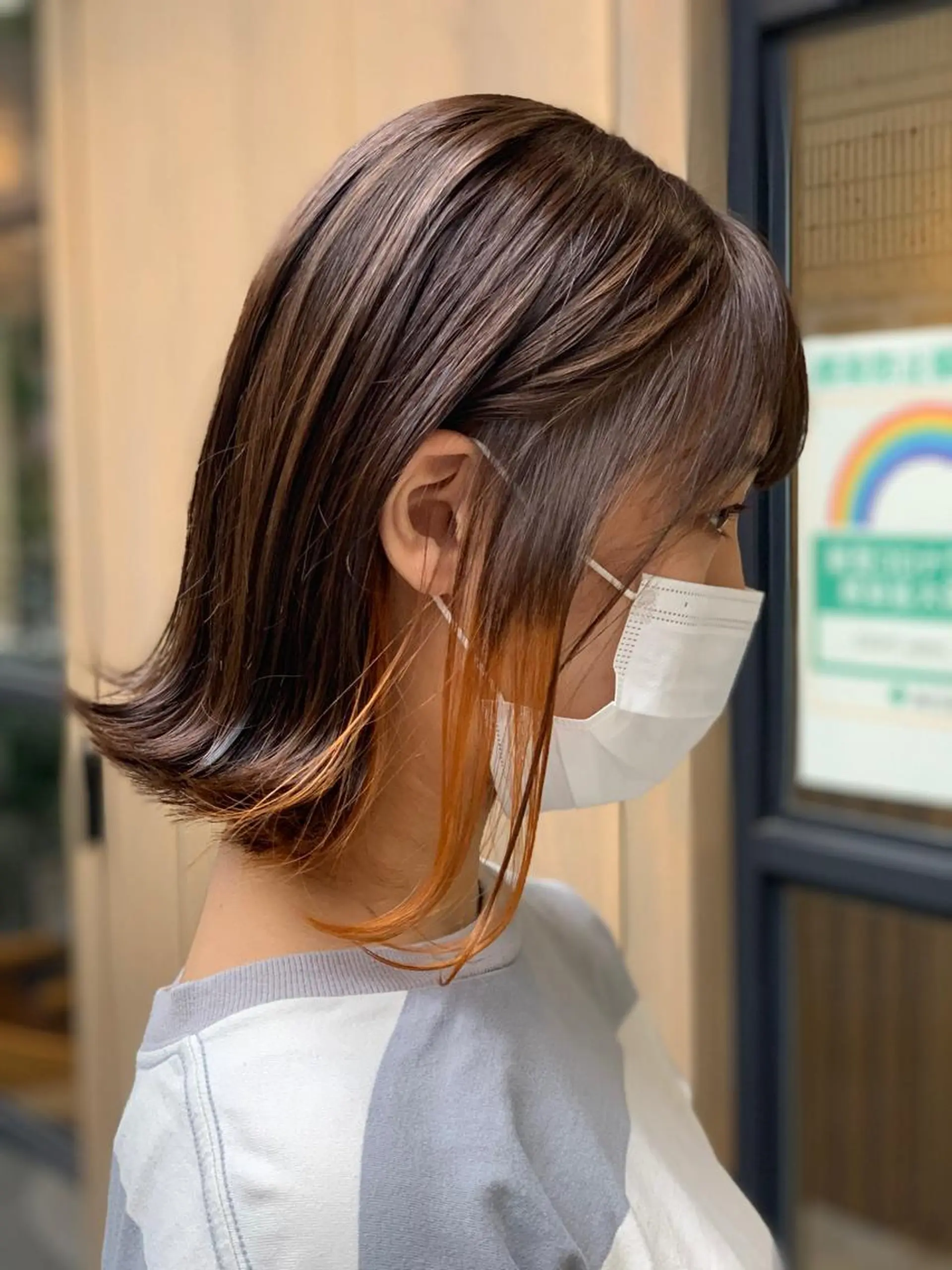 ショート カラー ヘアアレンジ 髪質改善×ハイトーン 中田啄也のヘアスタイル