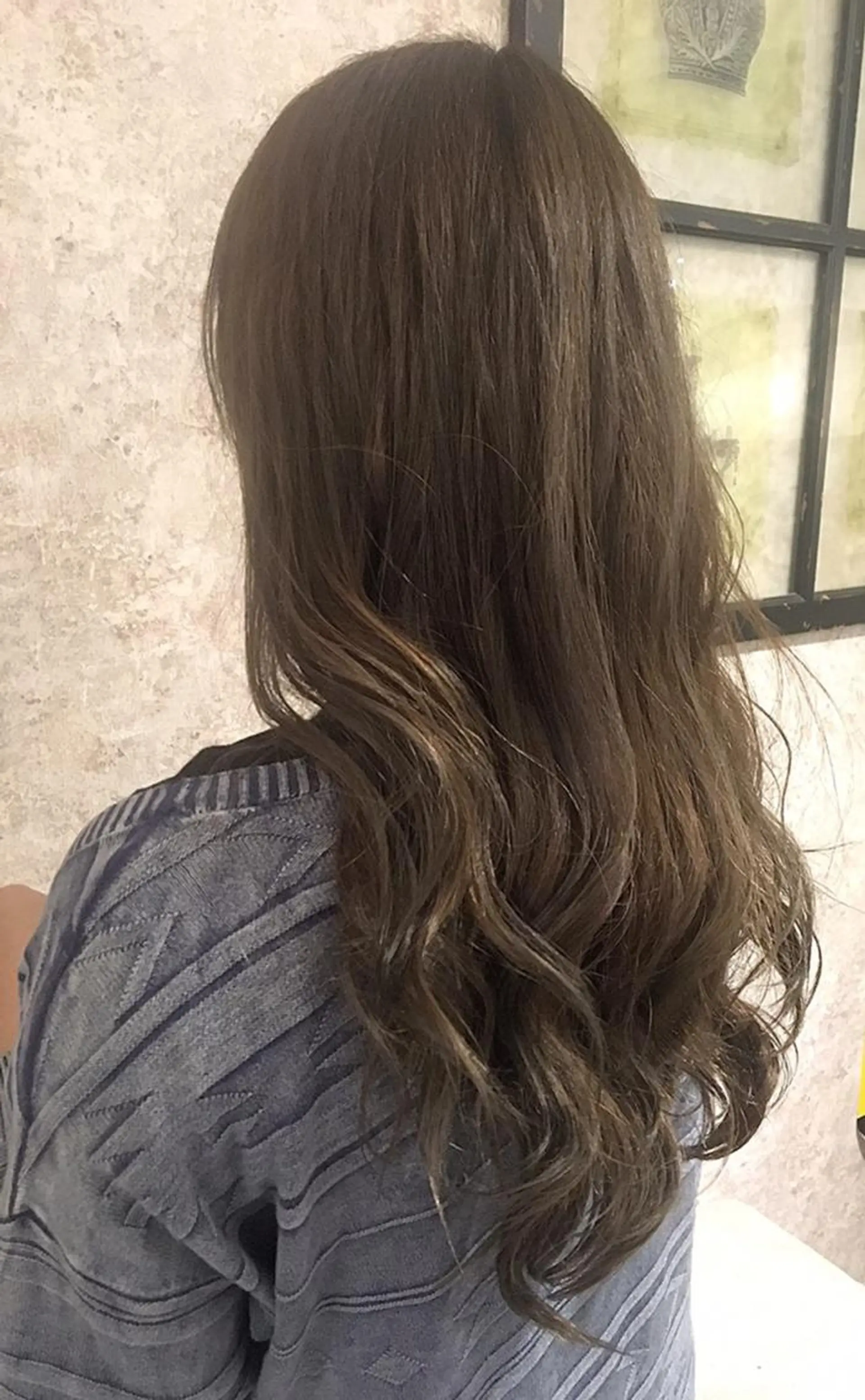 ミディアム カラー パーマ 小顔カット✨ 透明感カラー/村上のヘアスタイル