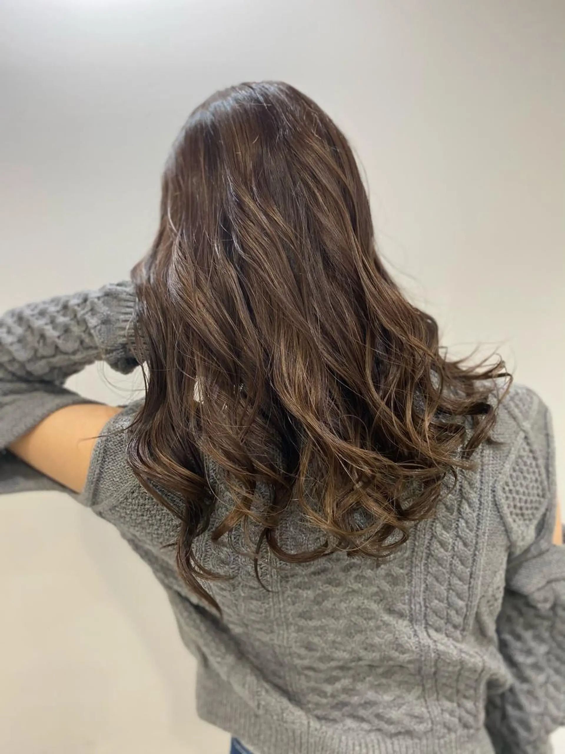 ロング カラー ハイライトカラー ハイライト opus 店長大和 レイヤー/赤み消しのヘアスタイル