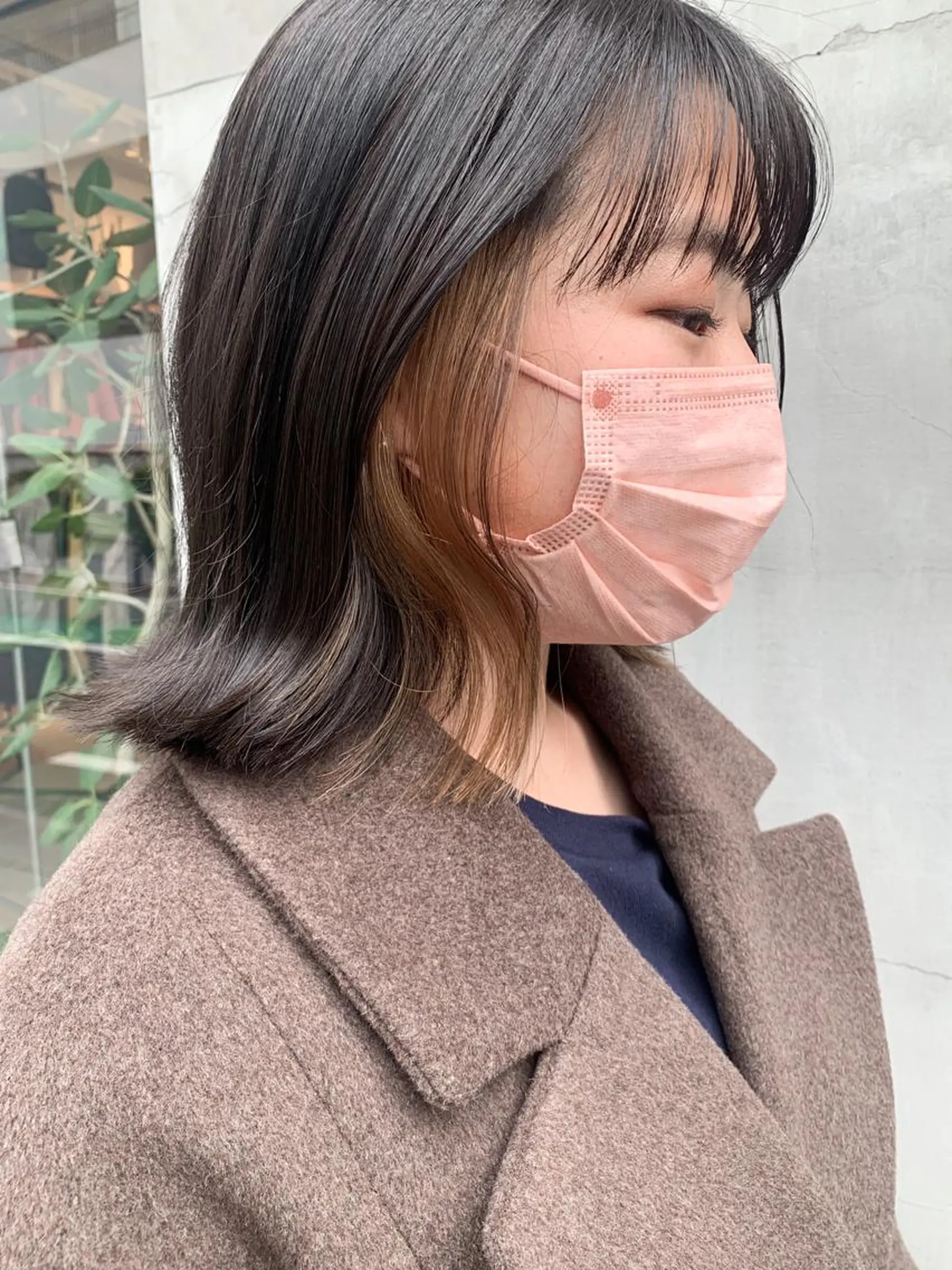 ミディアム カラー ヘアアレンジ ヘアカラー トリートメント yuka .のヘアスタイル