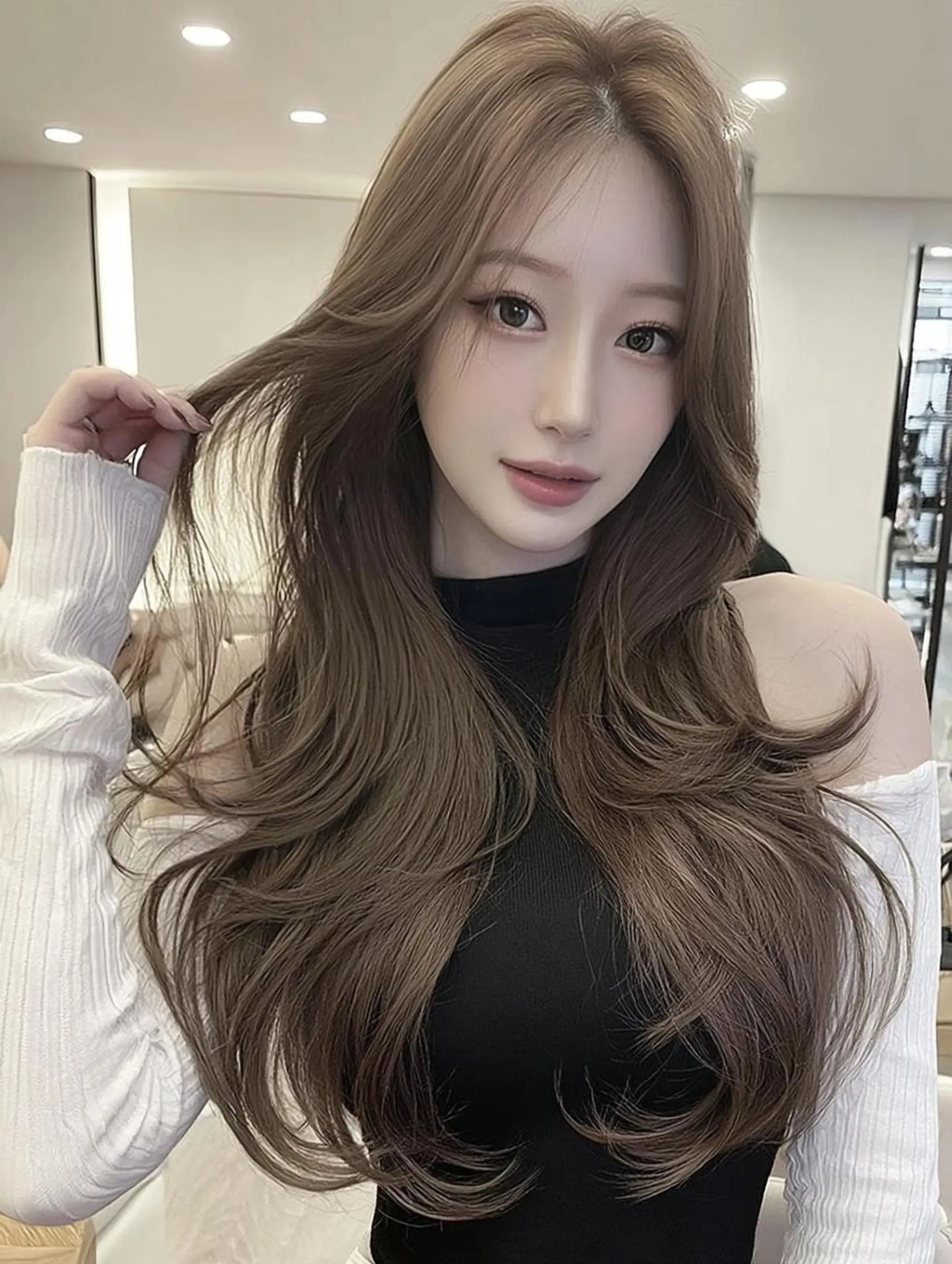 セミロング カラー カット ヘアカラー FOCUS JAPANのヘアスタイル
