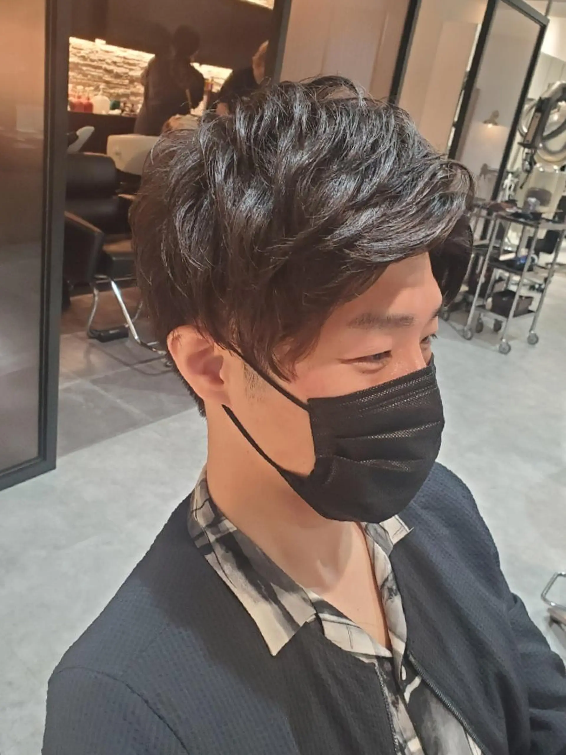 メンズ はんだ さきえのヘアスタイル