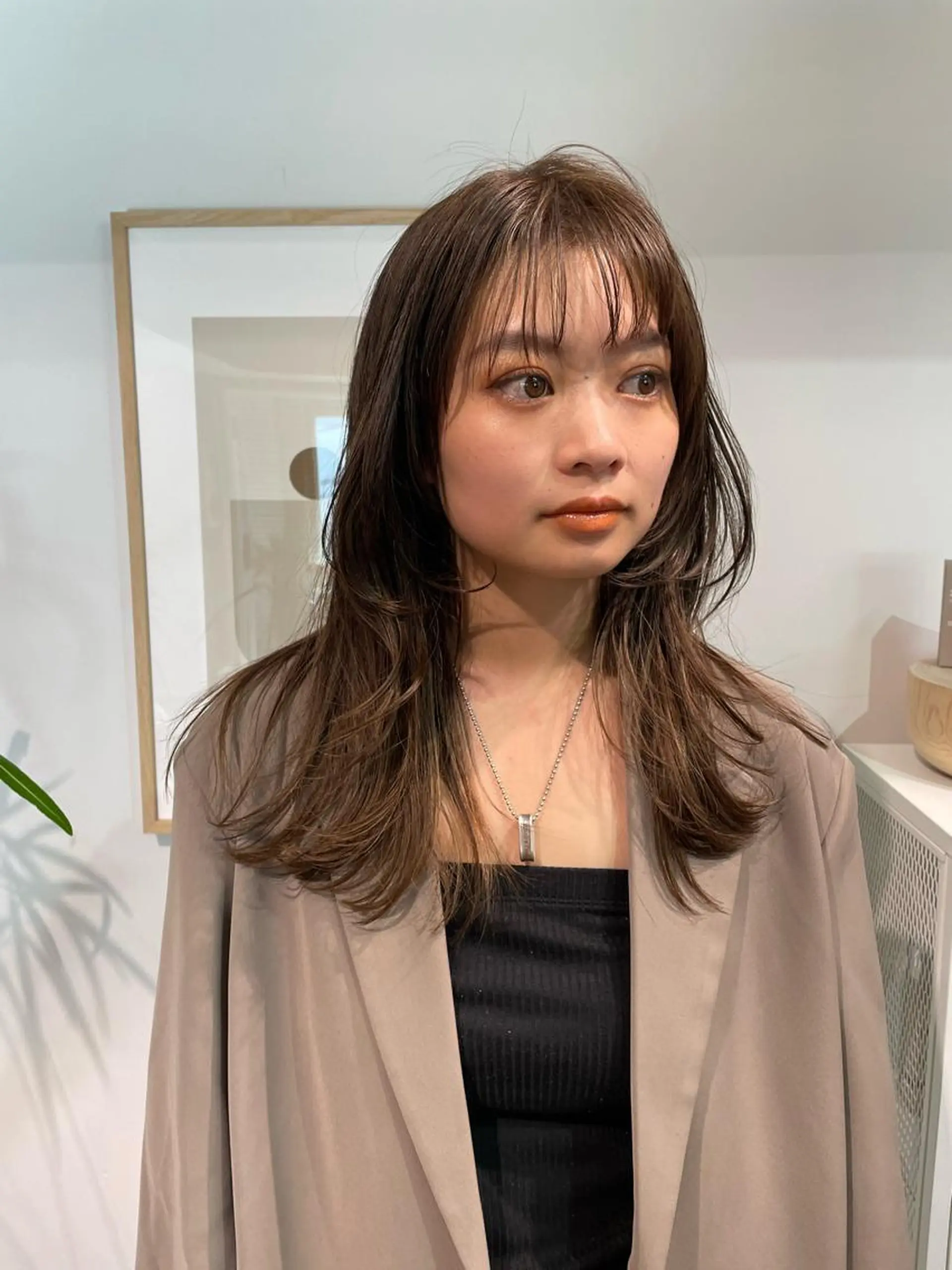ロング カラー レイヤーカット ヘアカラー レイヤーカット🎀 kanaのヘアスタイル