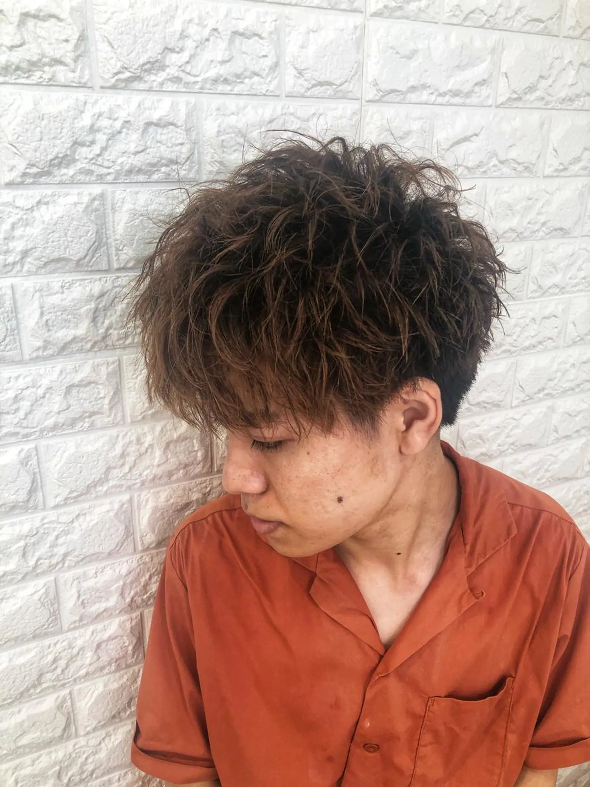 パーマ メンズ 北脇 健治のヘアスタイル