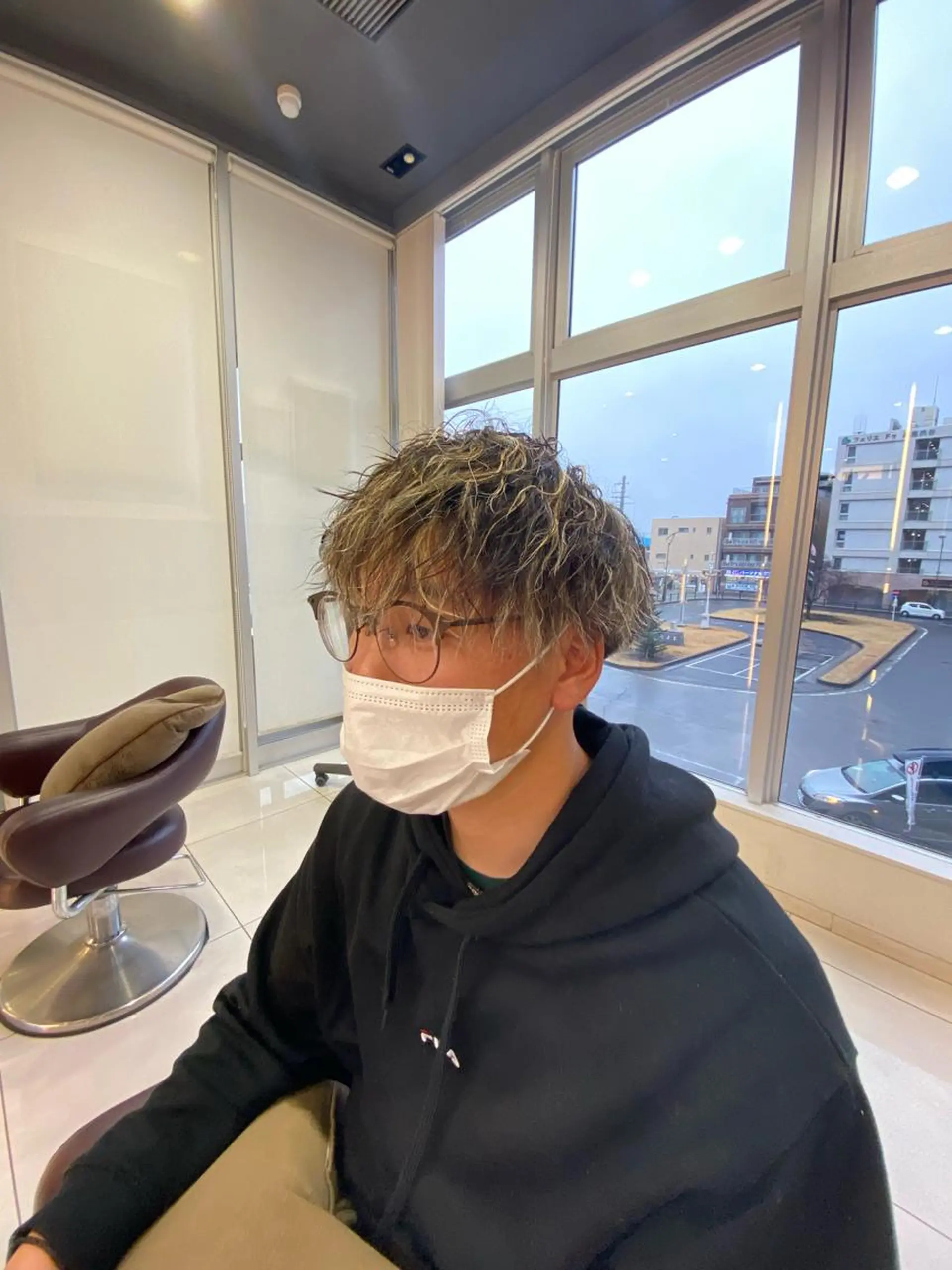 ショート パーマ メンズ メンズメッシュ カット パーマ メンズサロン/戸塚駅 東口3分/冨田大輝のヘアスタイル