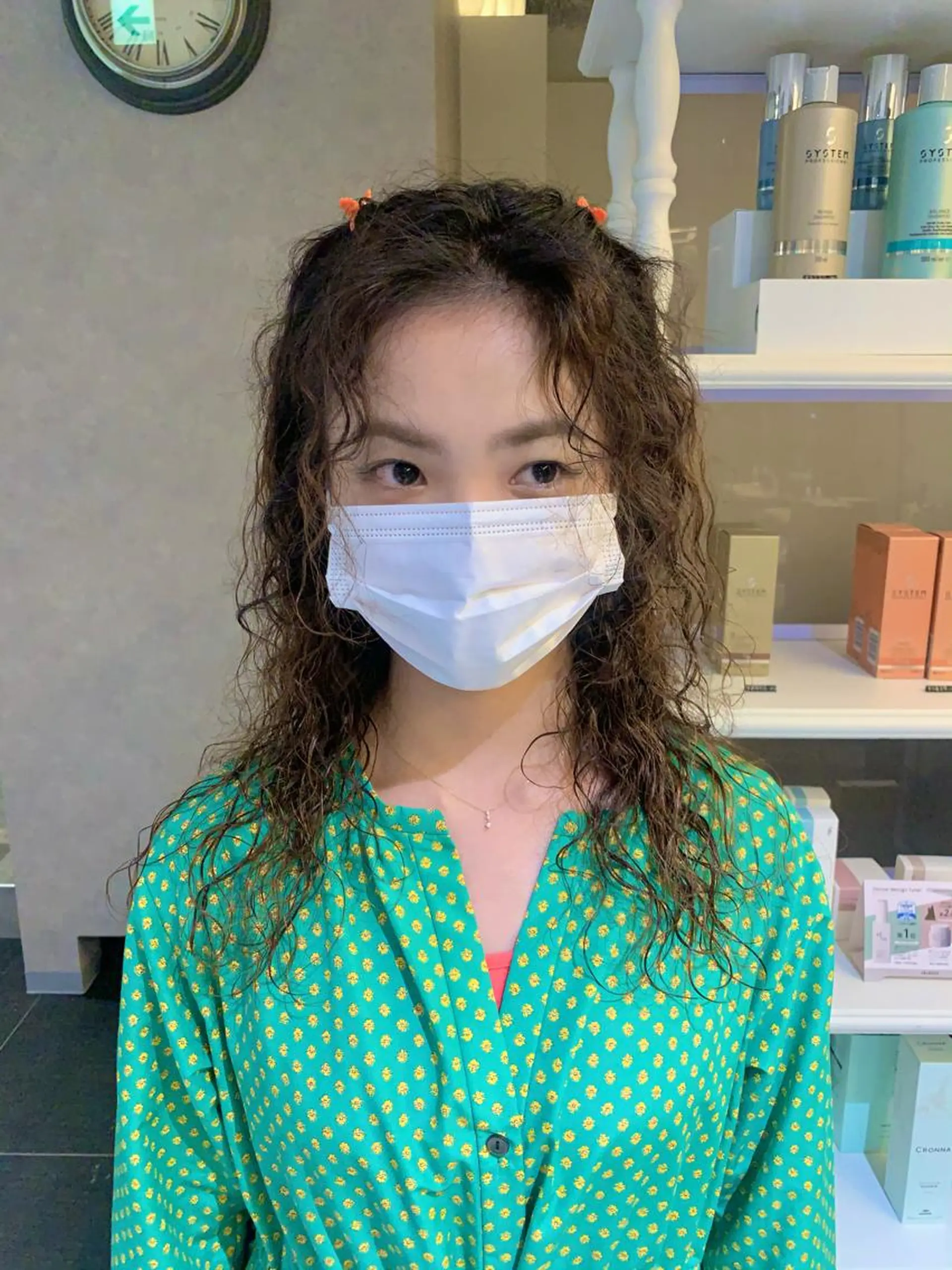 ロング パーマ スパイラルパーマ 桃果 momokaのヘアスタイル