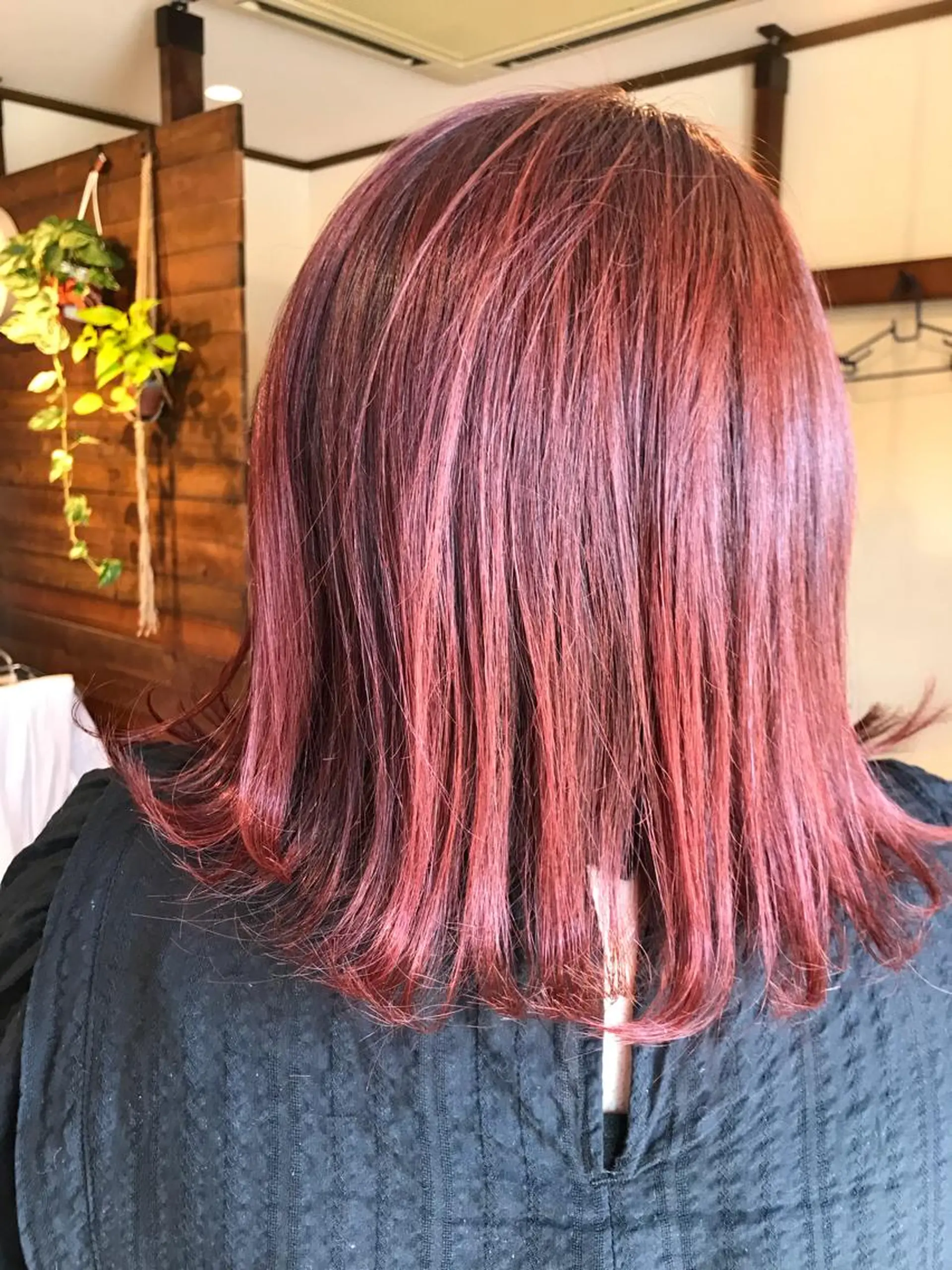 セミロング カラー カット ヘアカラー Ray hair 春日部のヘアスタイル