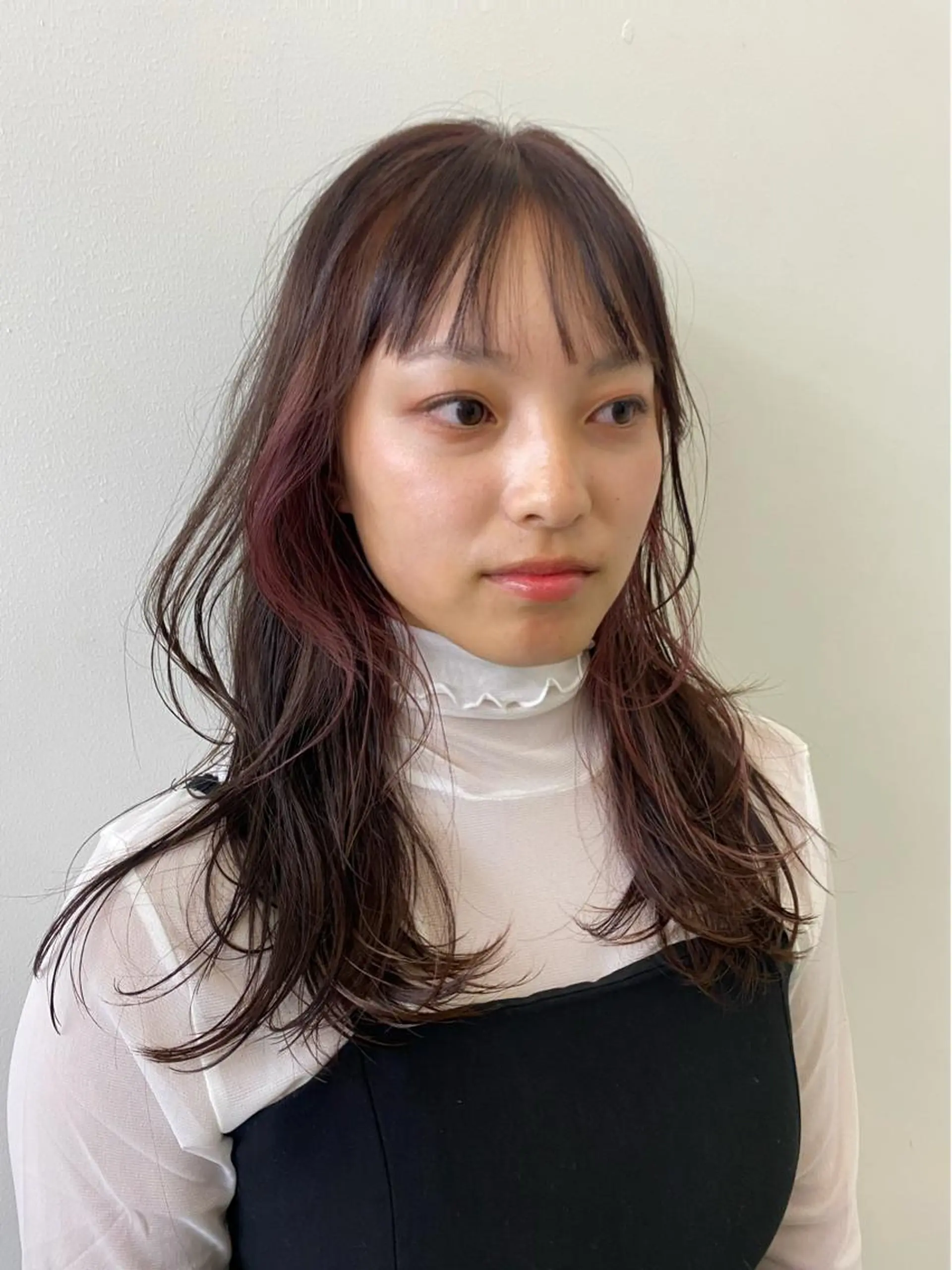 セミロング 大石 沙季のヘアスタイル