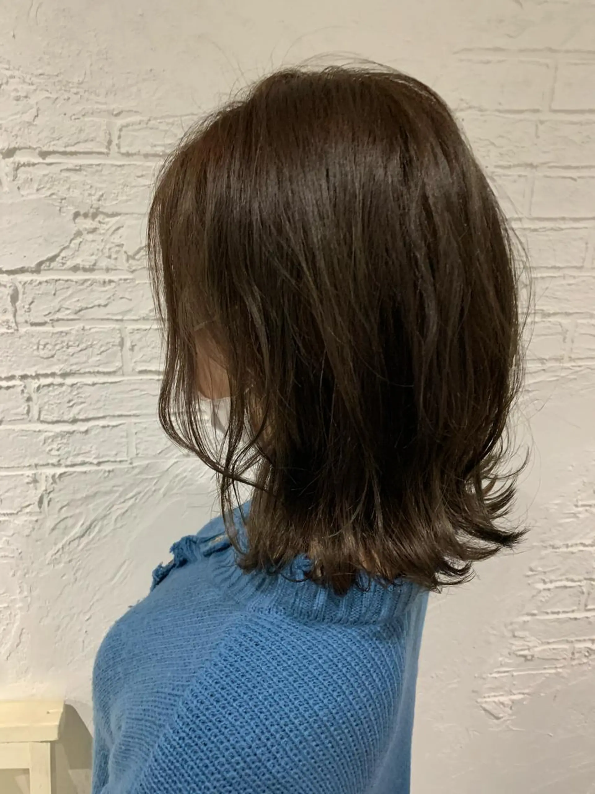 ミディアム 難波/髪質改善/スパ ツヤ/顔周りレイヤーのヘアスタイル