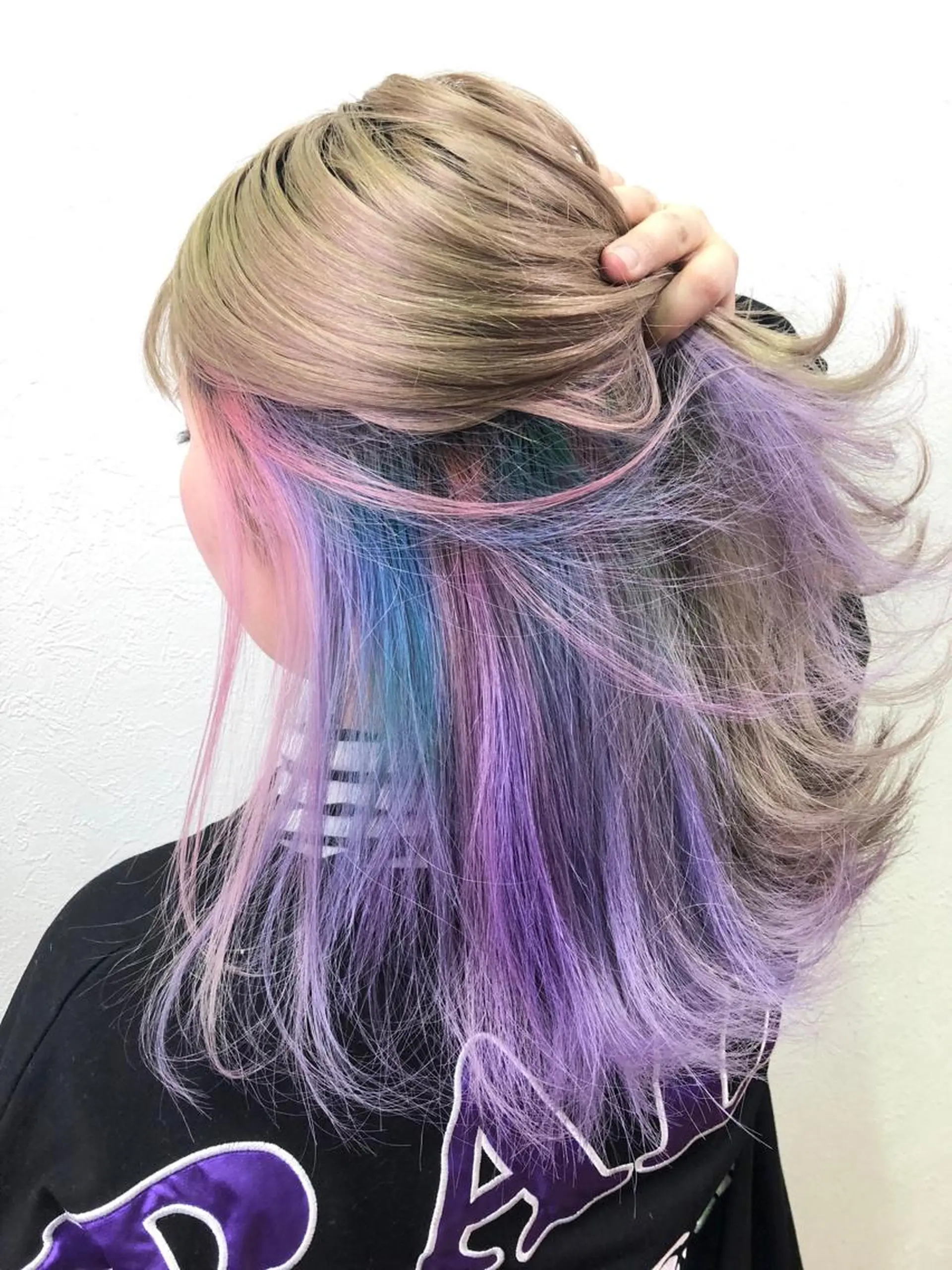 カラー エクステ/コスパ◎ /メンズ!白石宇由のヘアスタイル