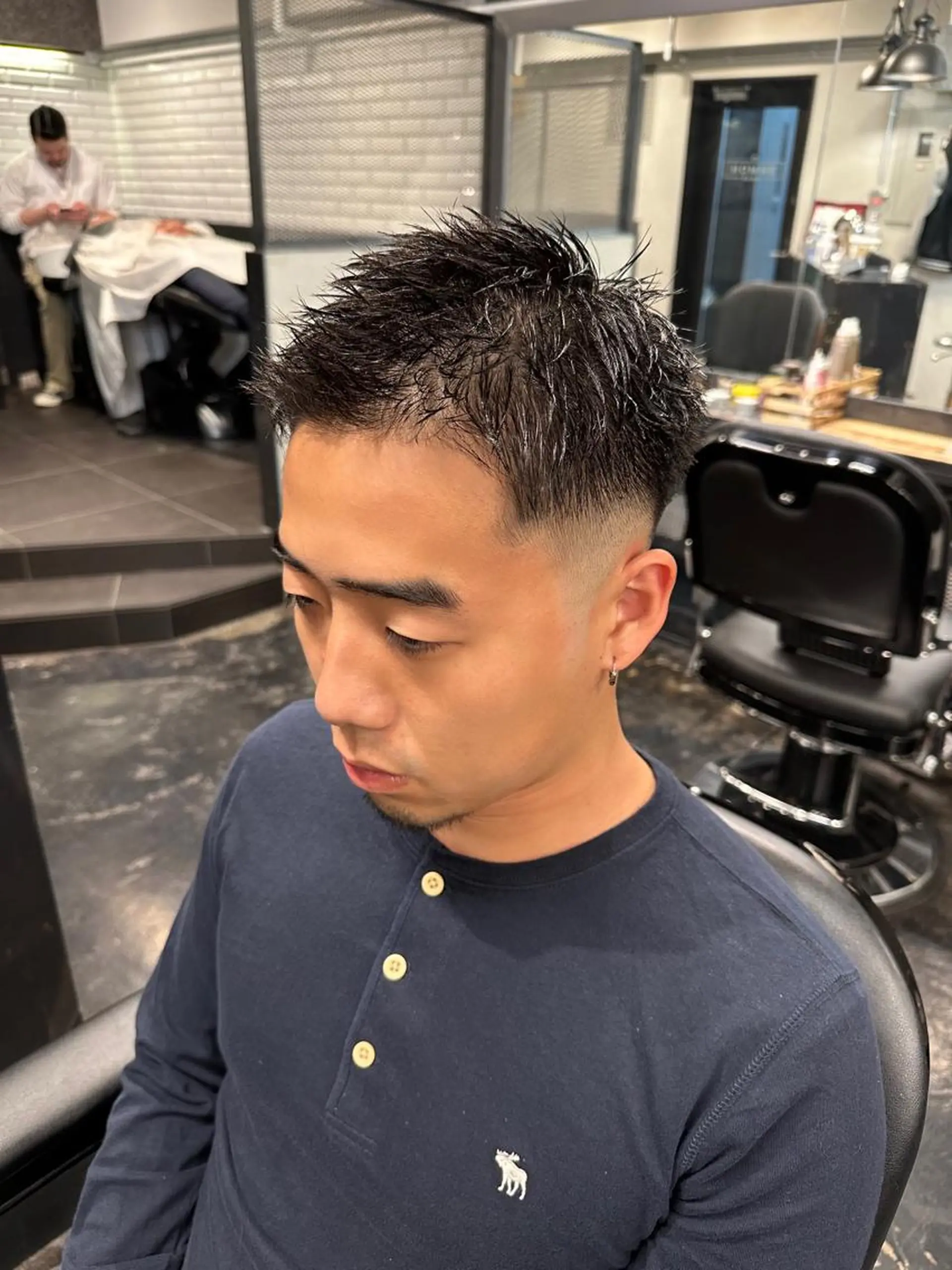 ショート メンズ フェードカット スキンフェード ショートヘア ツイスパ/メンズ パーマ/歩夢のヘアスタイル