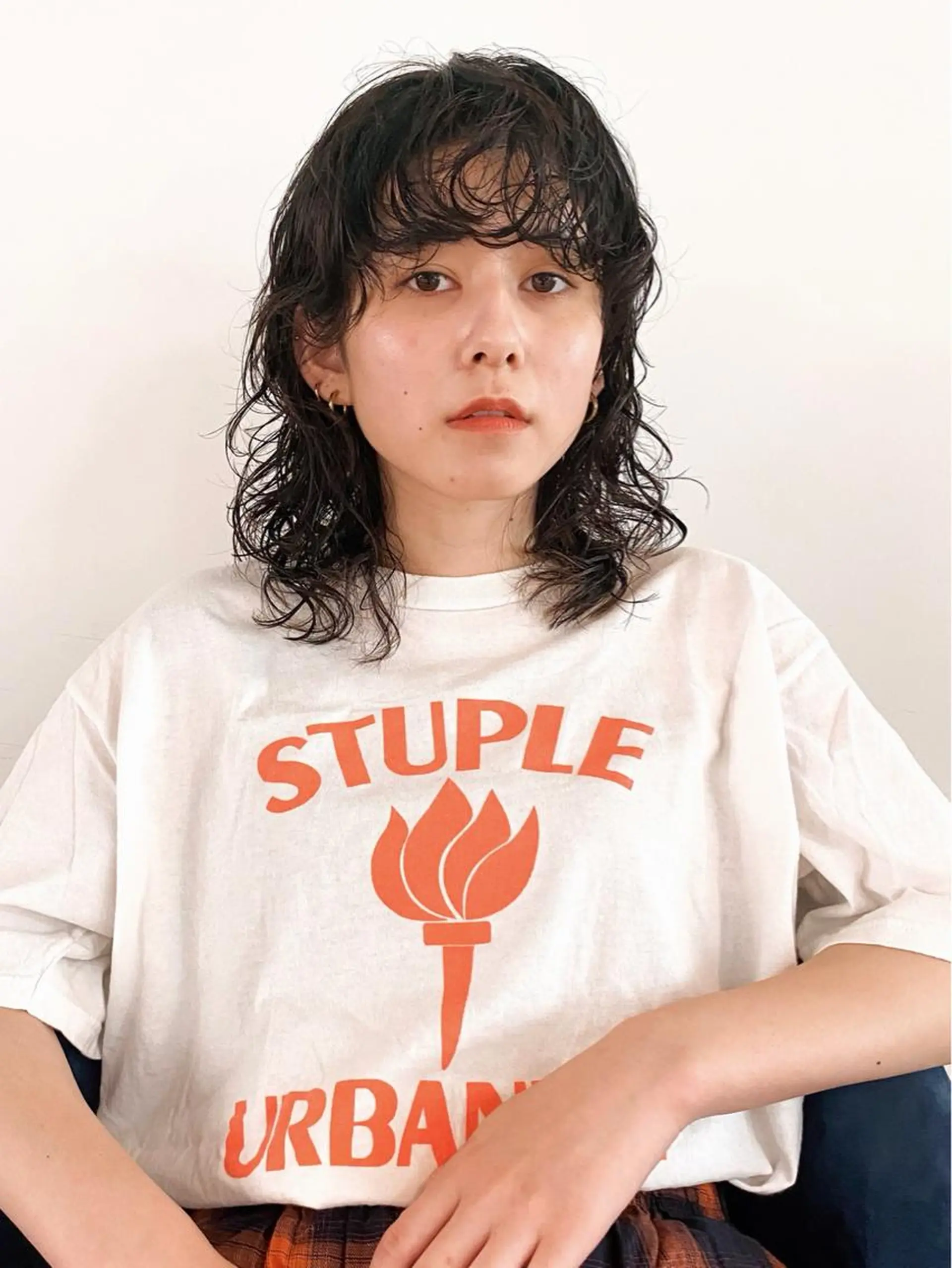 セミロング カラー パーマ ヘアアレンジ メンズ キッズ ネイル マツエク・マツパ アイブロウ メンズパーマ セミロングパーマ レイヤーカット パーマスタイル🔅 sayacaのヘアスタイル